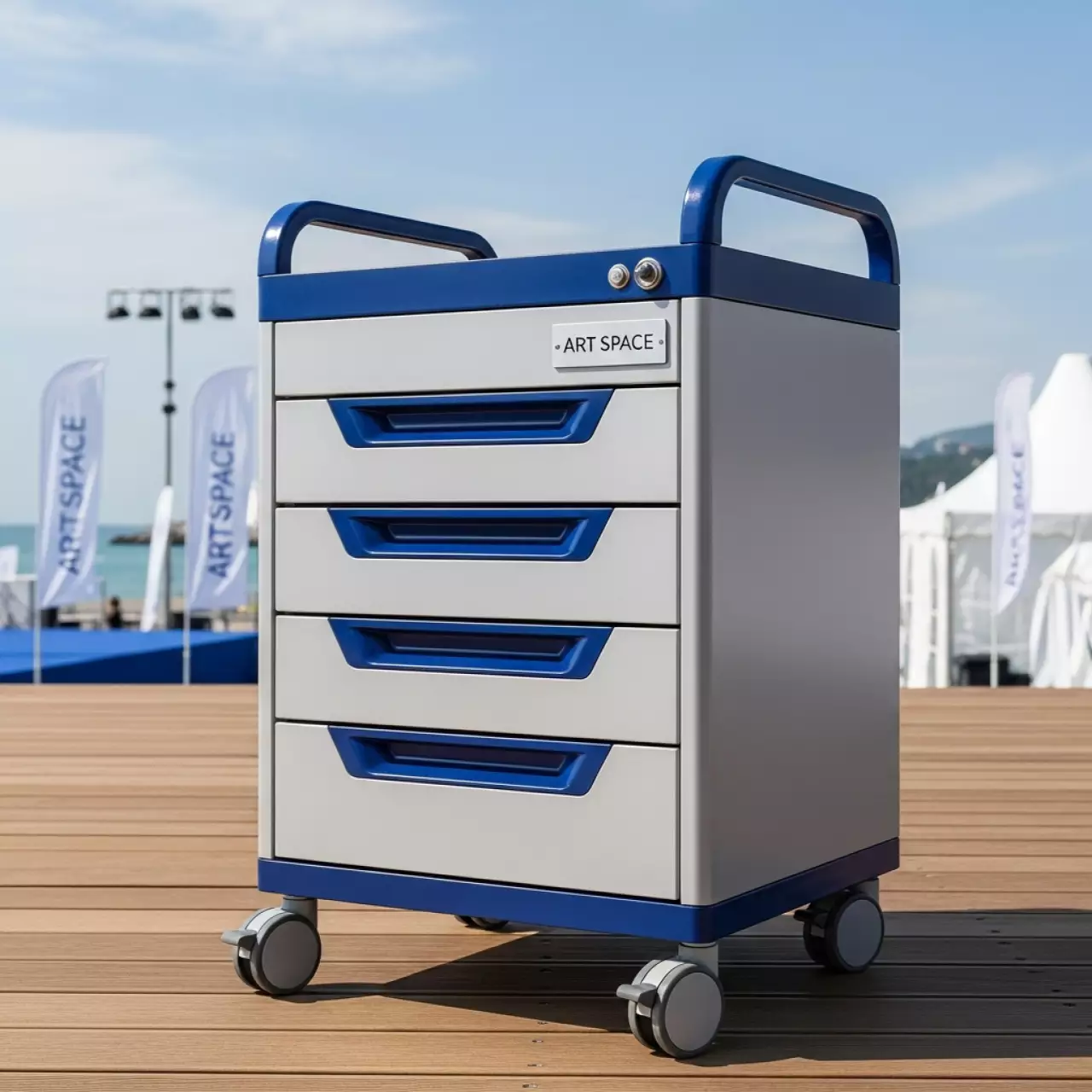 Аренда Тумба лабораторная подкатная с ящиками на пляже «Ривьера» — ART SPACE