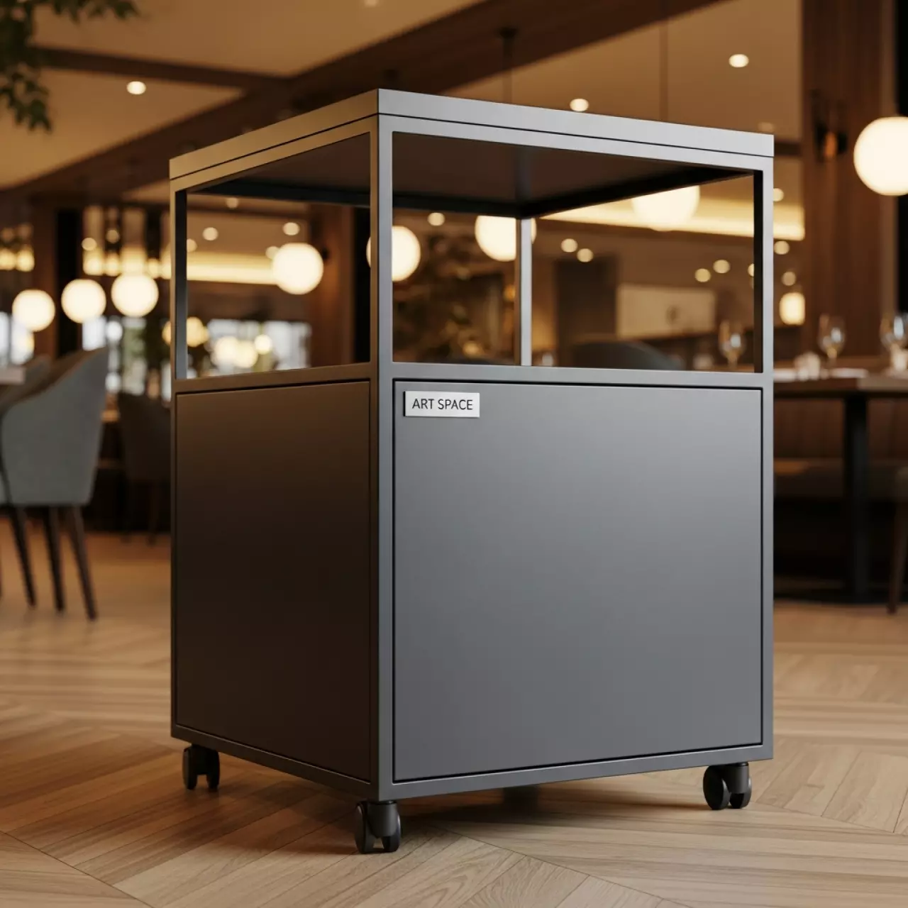 Аренда Тумба металлическая Kyocera CB 7210M в ресторане «Плакучая Ива» — ART SPACE