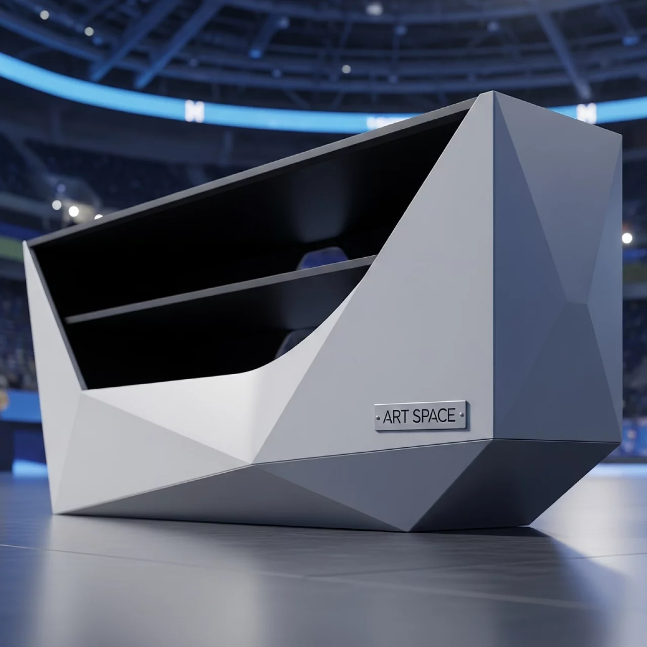 Аренда Тумба нестандартная под телевизор в ледовой арене «Шайба» — ART SPACE
