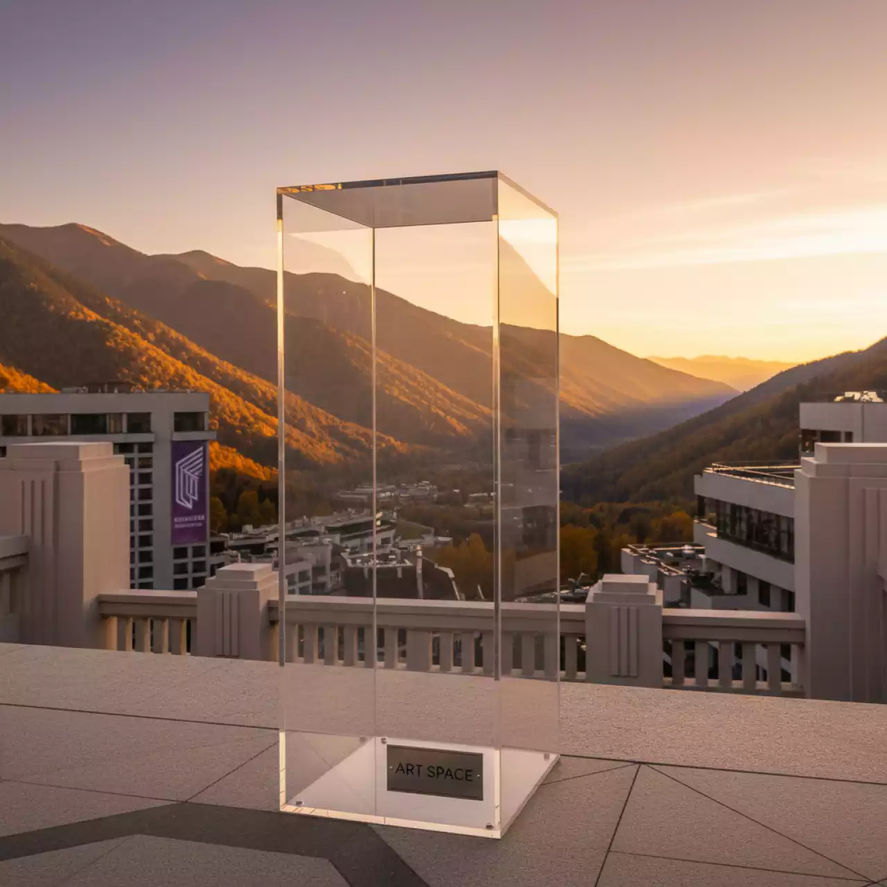 Аренда Тумба оргстекло 3 мм 76х50 см на курорте «Газпром» (Альпика) — ART SPACE