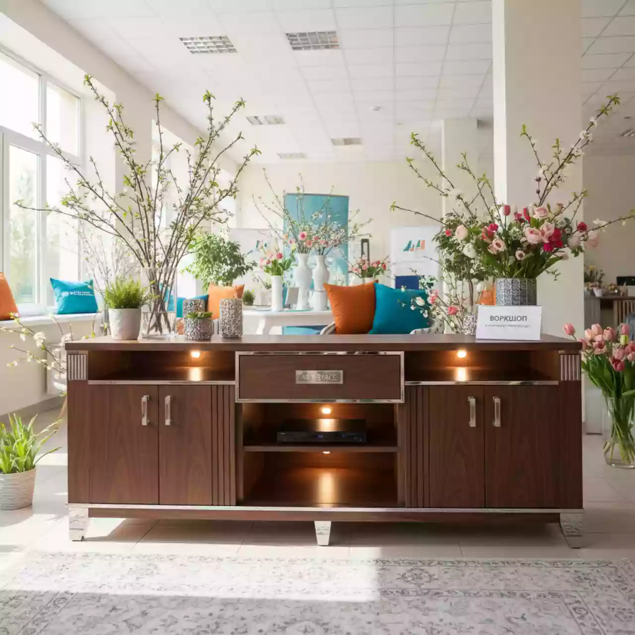 Аренда Тумба под телевизор цвет венге в санатории «Металлург» — ART SPACE