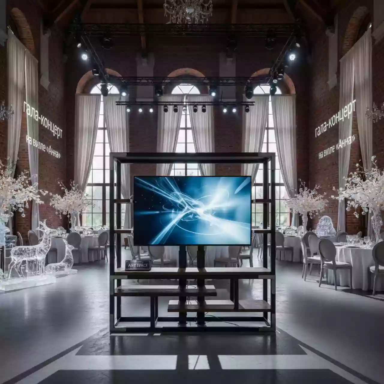 Аренда Тумба под телевизор нестандартная на вилле «Анна» — ART SPACE