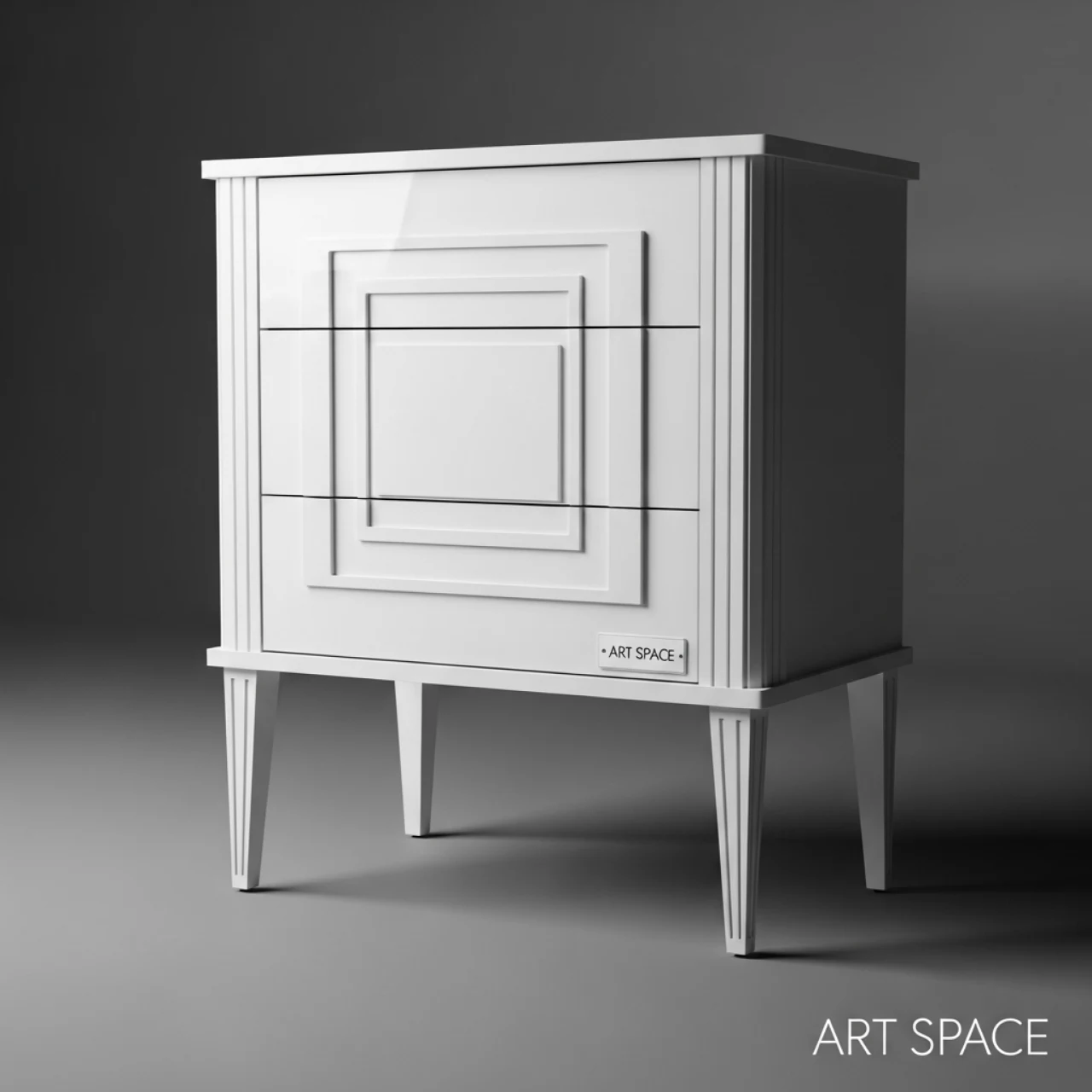 Аренда Тумба White на 3 ящика в санатории «Русь» — ART SPACE