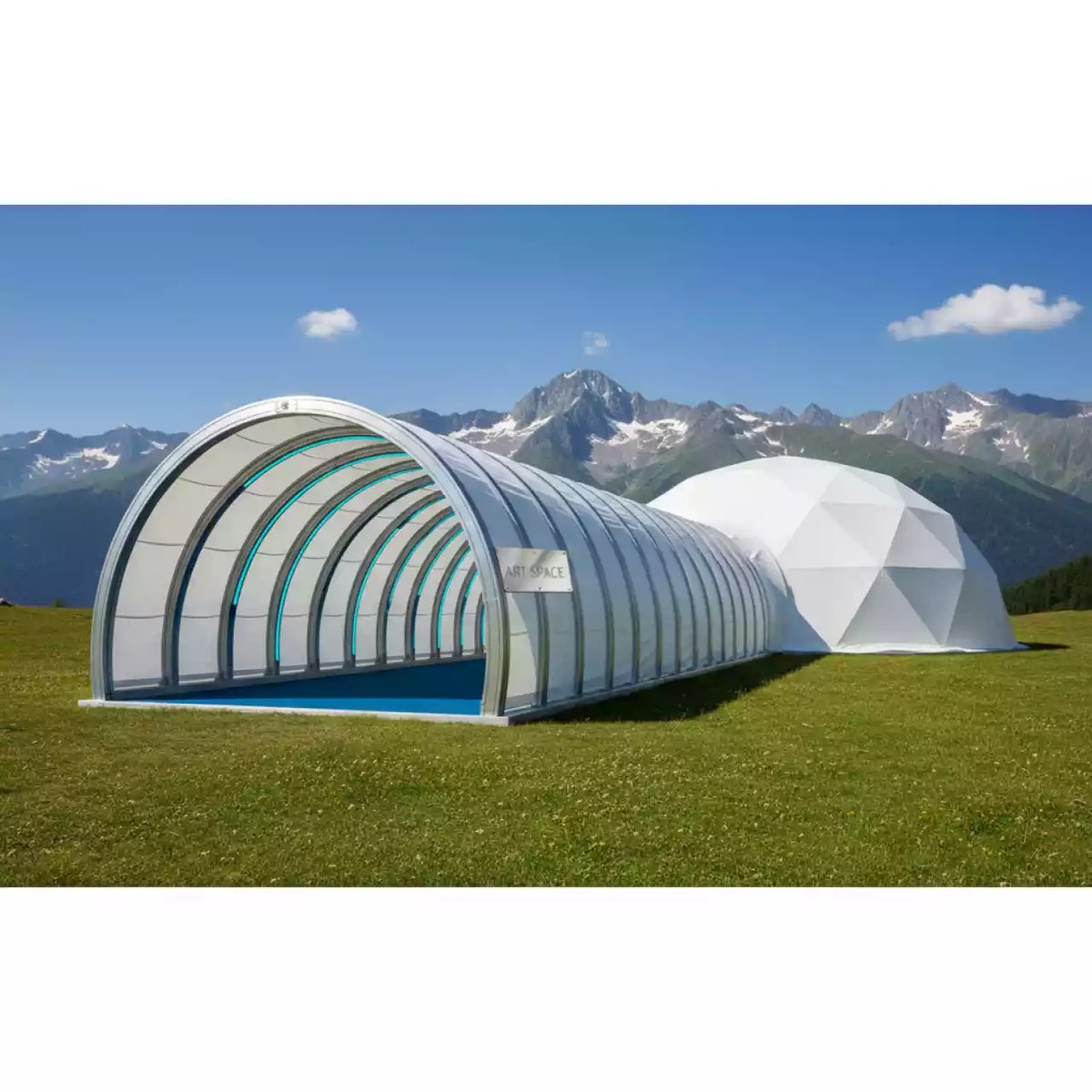 Аренда Туннель к арочному шатру 10х5 м на курорте «Газпром» (Альпика) — ART SPACE