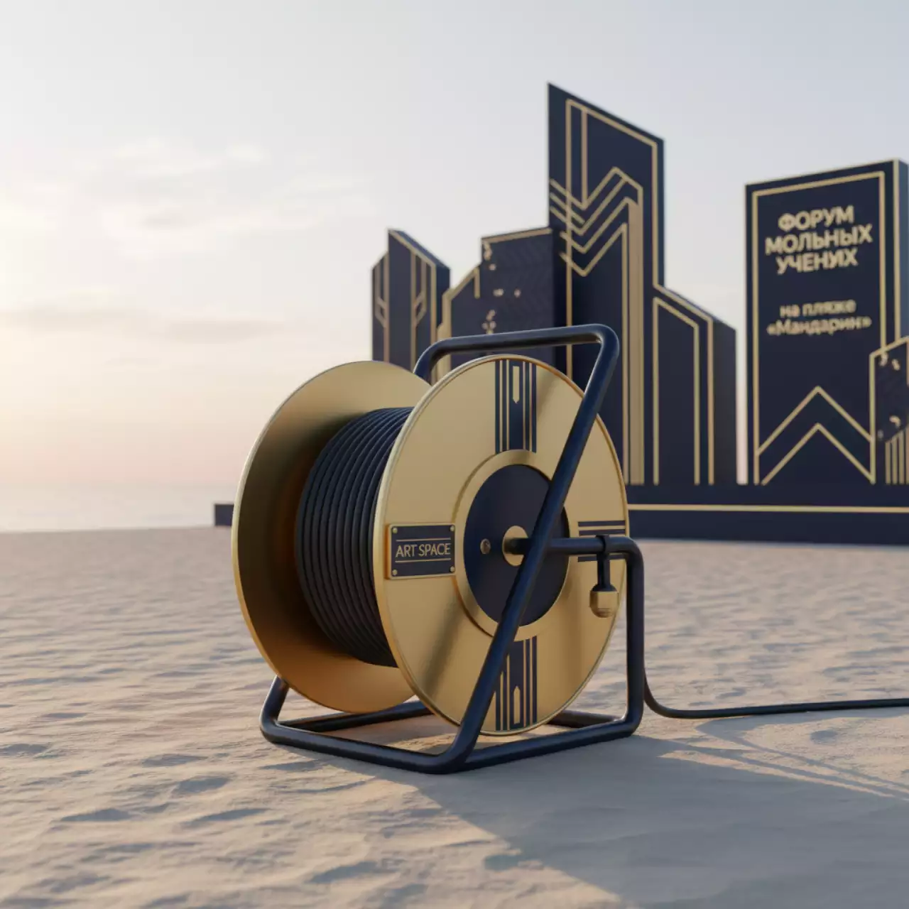 Аренда Удлинитель на катушке 30 м на пляже «Мандарин» — ART SPACE