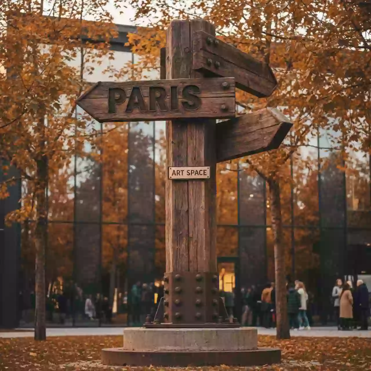 Аренда Указатель деревянный тройной Париж в Gamma Sirius — ART SPACE