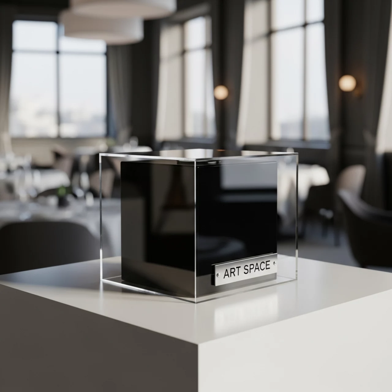 Аренда Упаковка Transparent черная в ресторане «Магеллан» — ART SPACE