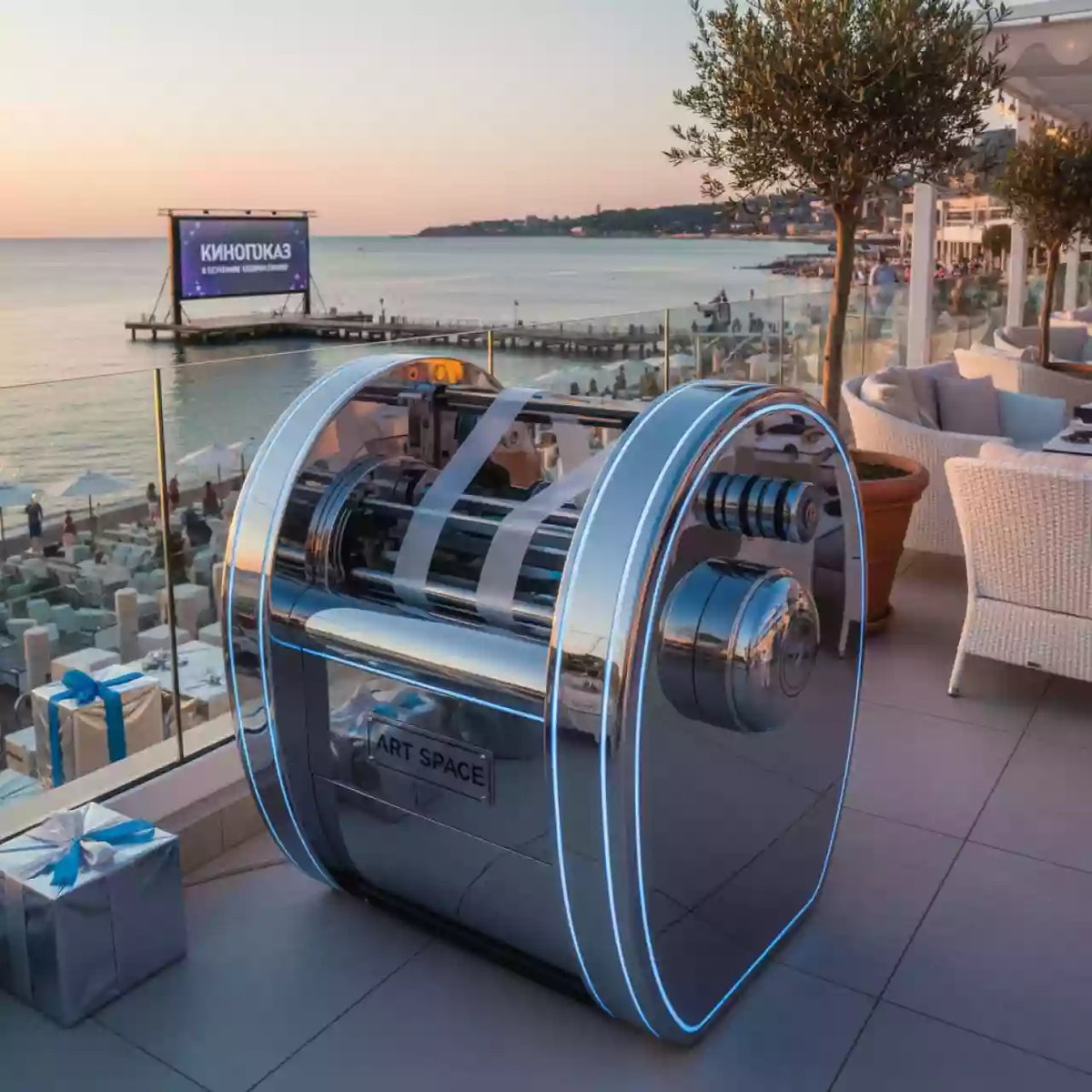 Аренда Упаковщик ленточный COM BBF в ресторане «Баран-Рапан» — ART SPACE