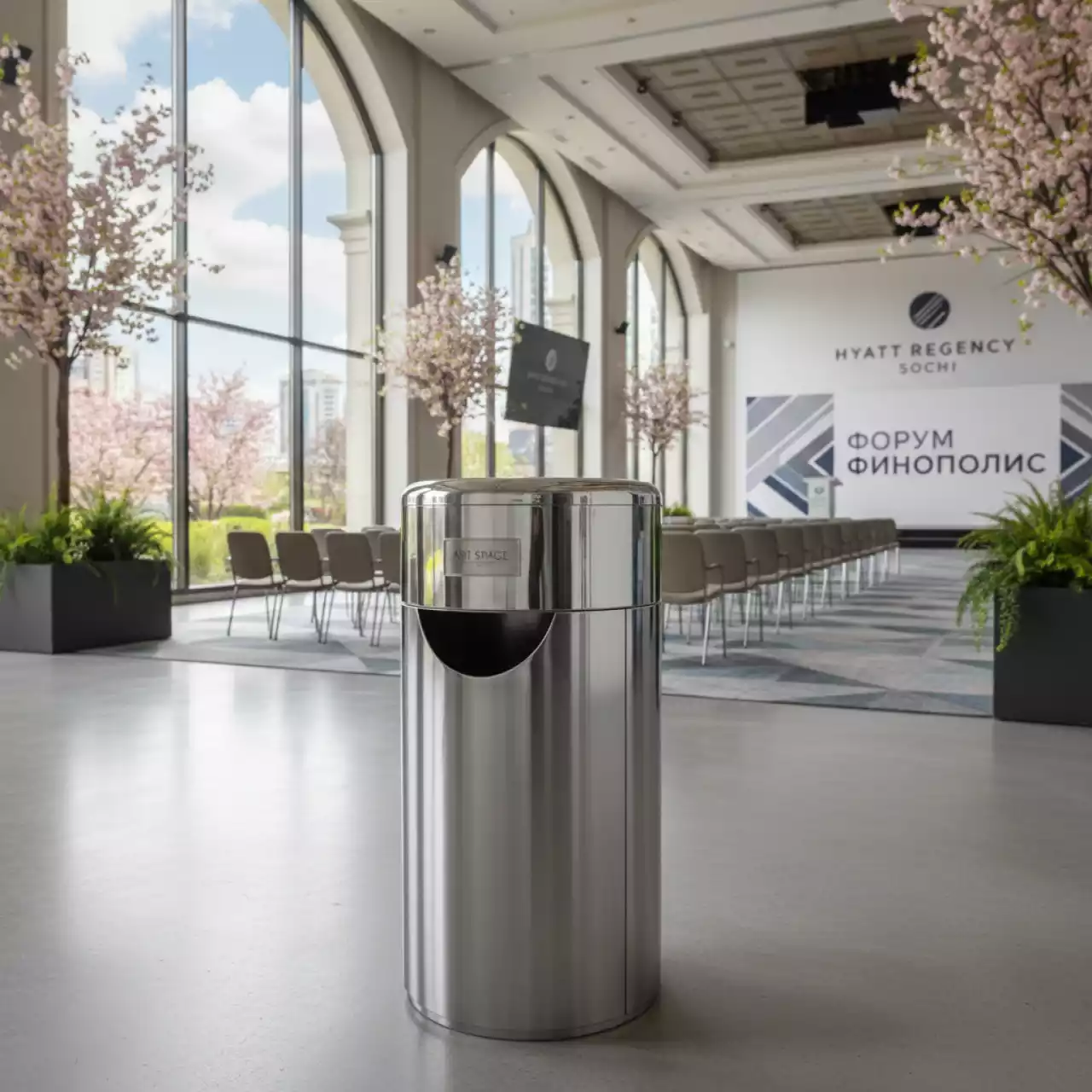 Аренда Урна с пепельницей нержавейка в отеле Hyatt Regency Sochi — ART SPACE