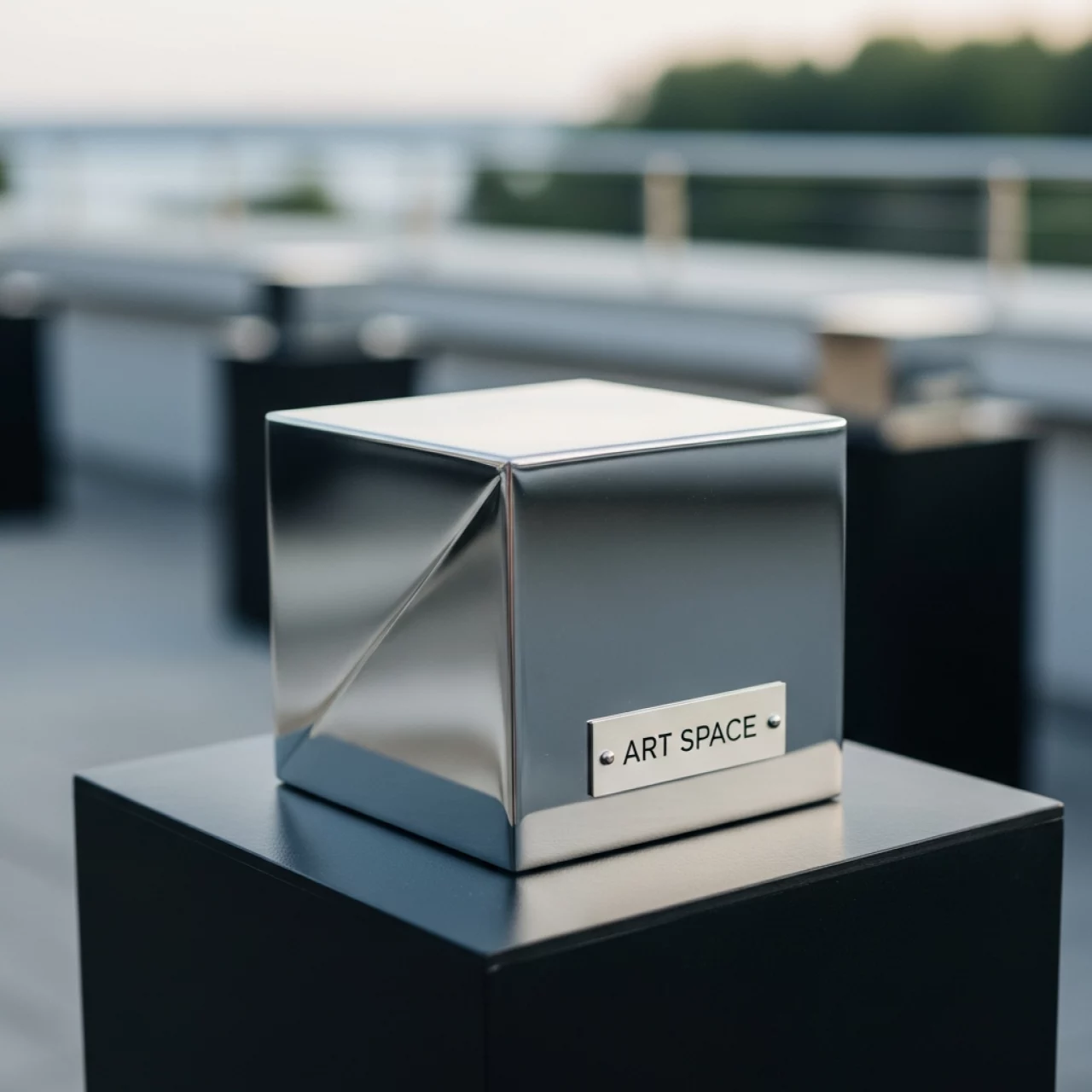 Аренда Уровень куб Level серебро 20 см в Rodina Grand Hotel & SPA — ART SPACE