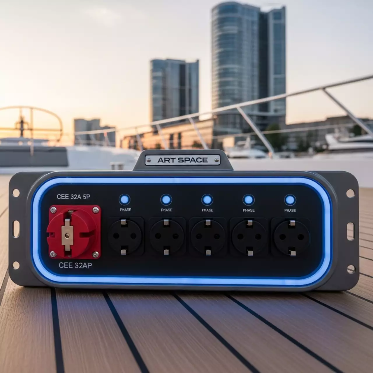 Аренда Устройство распределительное CEE 32A 5P на Schuko на VIP-яхте (Имеретинский порт) — ART SPACE
