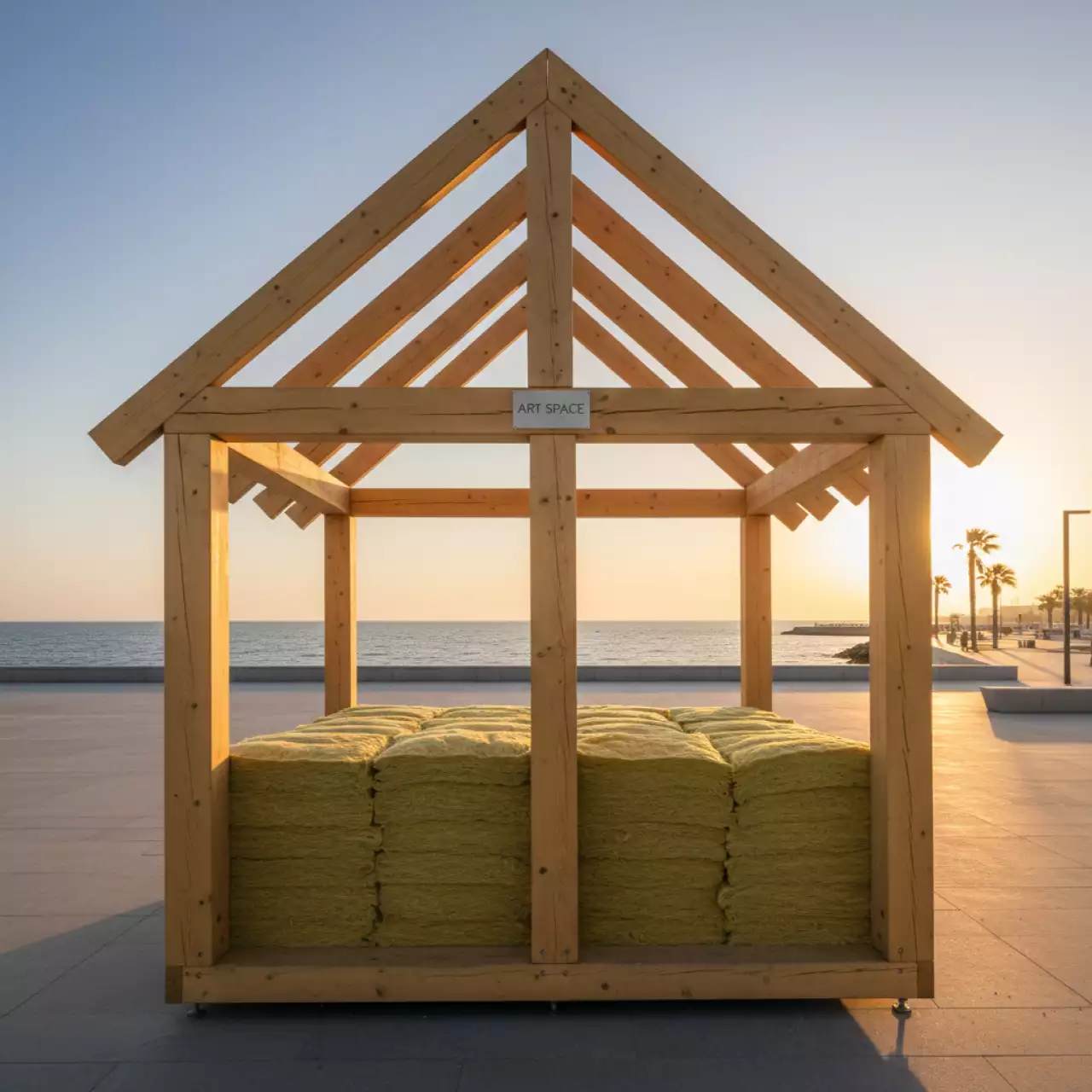 Аренда Утеплитель на стекловолокне ТЕХНОНИКОЛЬ Скатная крыша на Имеретинской набережной — ART SPACE