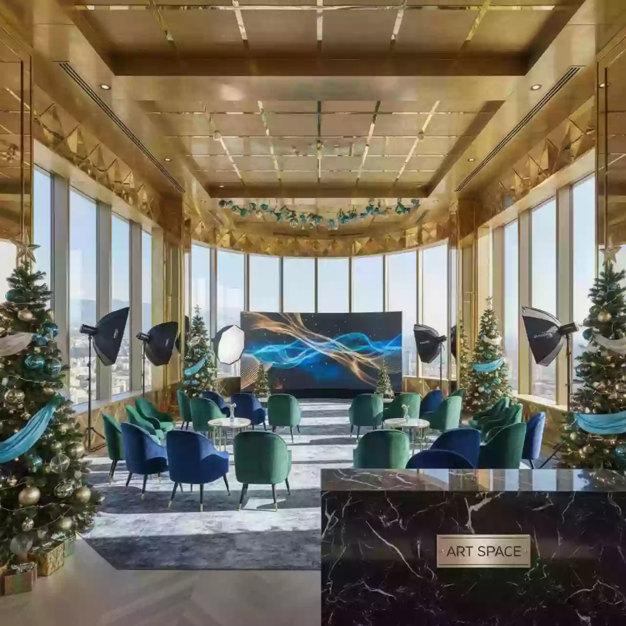 Аренда Утренники для крупной компании новогодние в Panorama by Mercure — ART SPACE