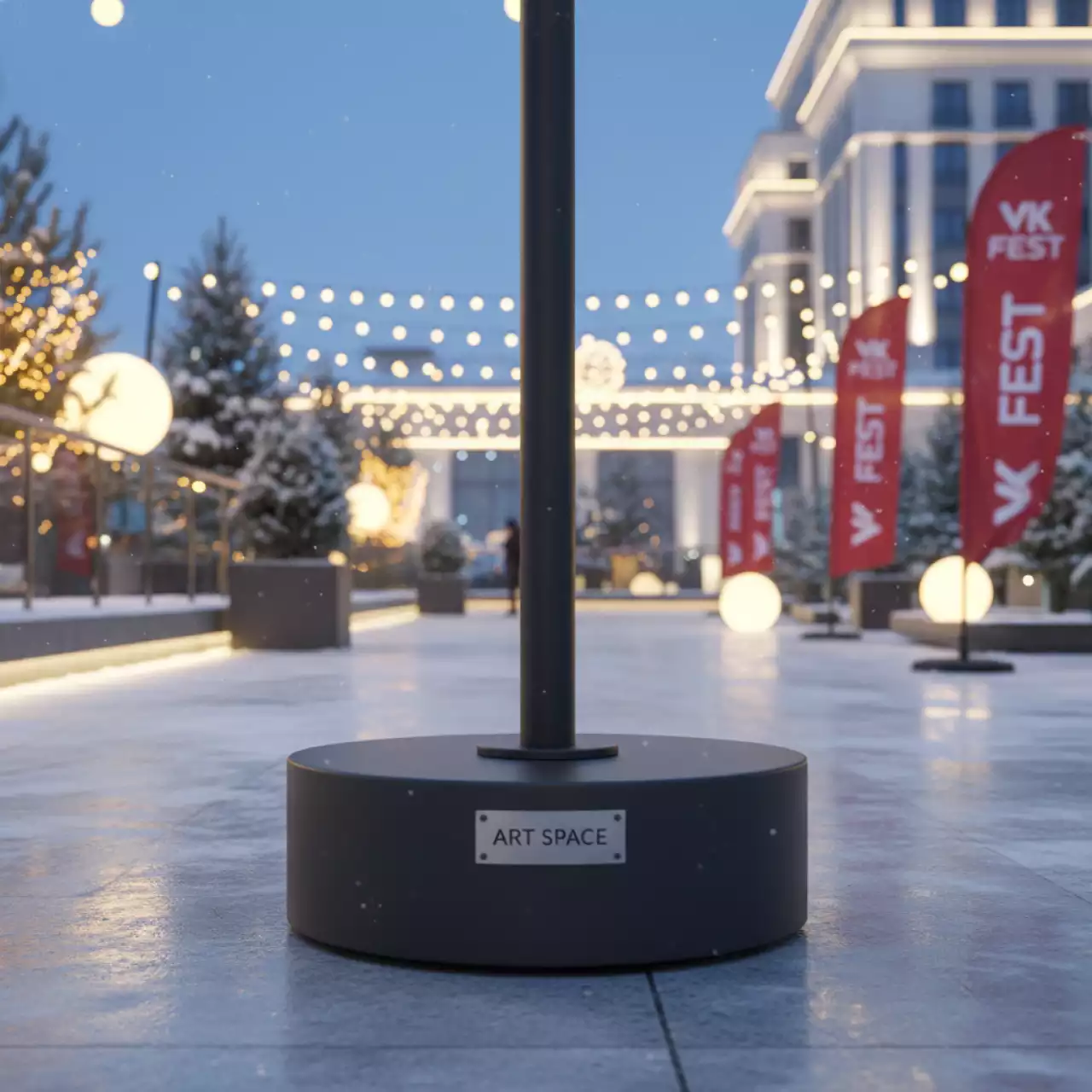 Аренда Утяжелители для флагштоков 25 мм в Stella di Mosca — ART SPACE