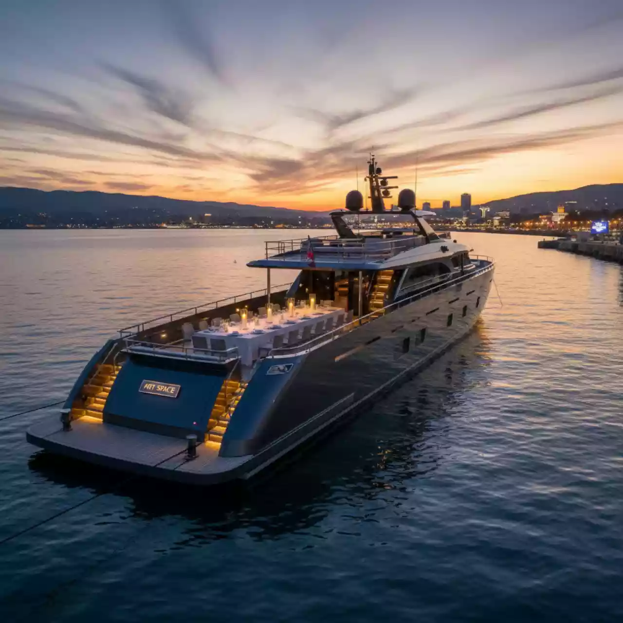 Аренда Ужин на VIP теплоходе (Морпорт Сочи) — ART SPACE