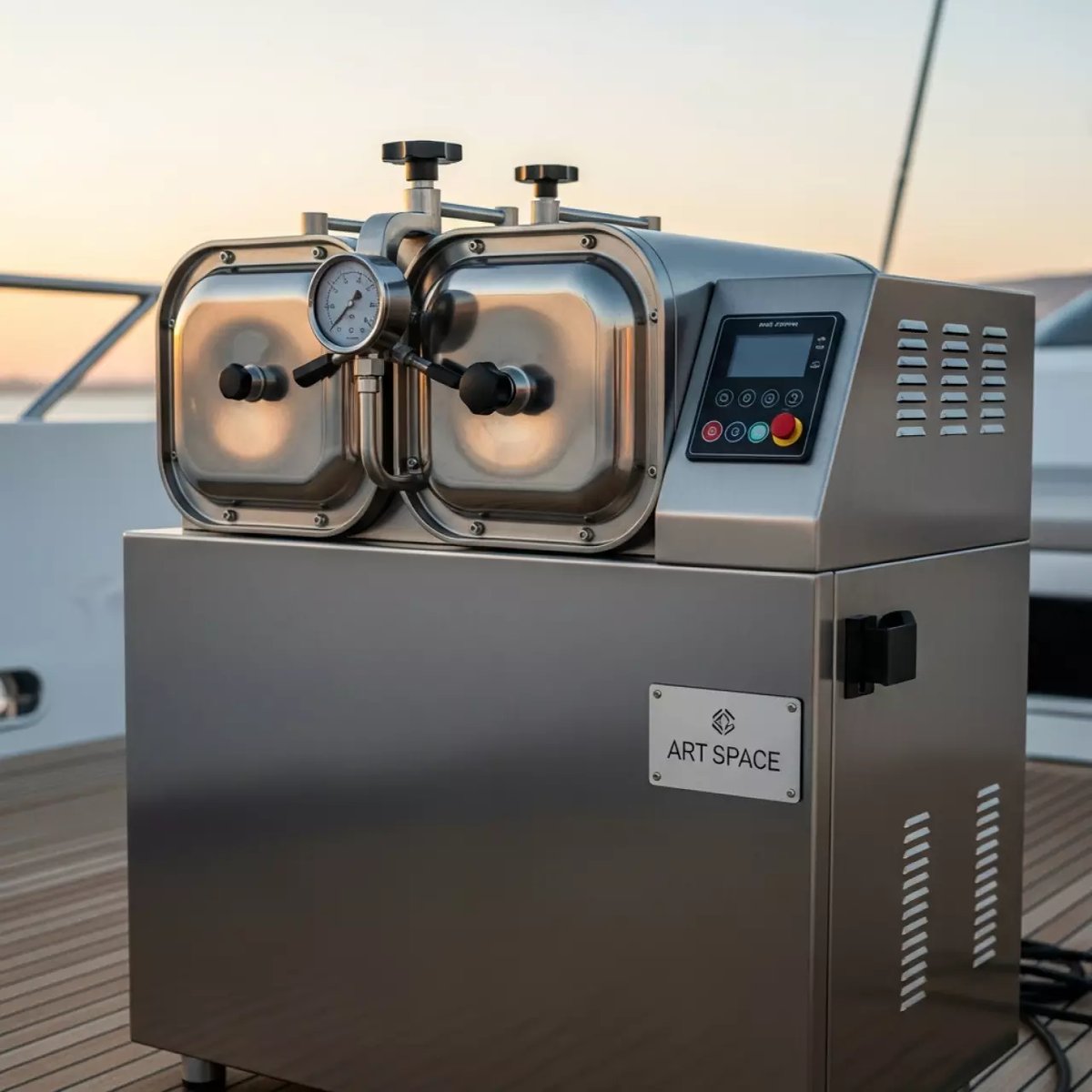 Аренда Вакуум упаковочная машина двухкамерная напольная HL DZ 500 2SB SS на VIP-яхте (Имеретинский порт) — ART SPACE