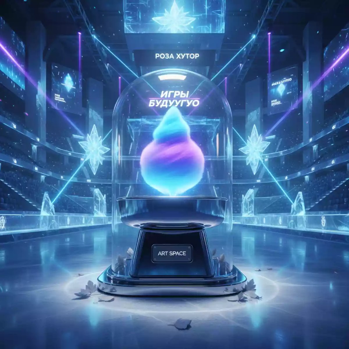 Аренда Вата сладкая в ледовом дворце «Роза Хутор» — ART SPACE