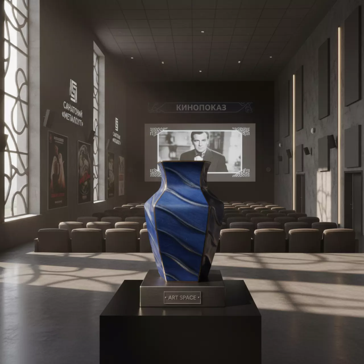 Аренда Ваза Chan Wave Quadro 180 мм санатории «Металлург» — ART SPACE