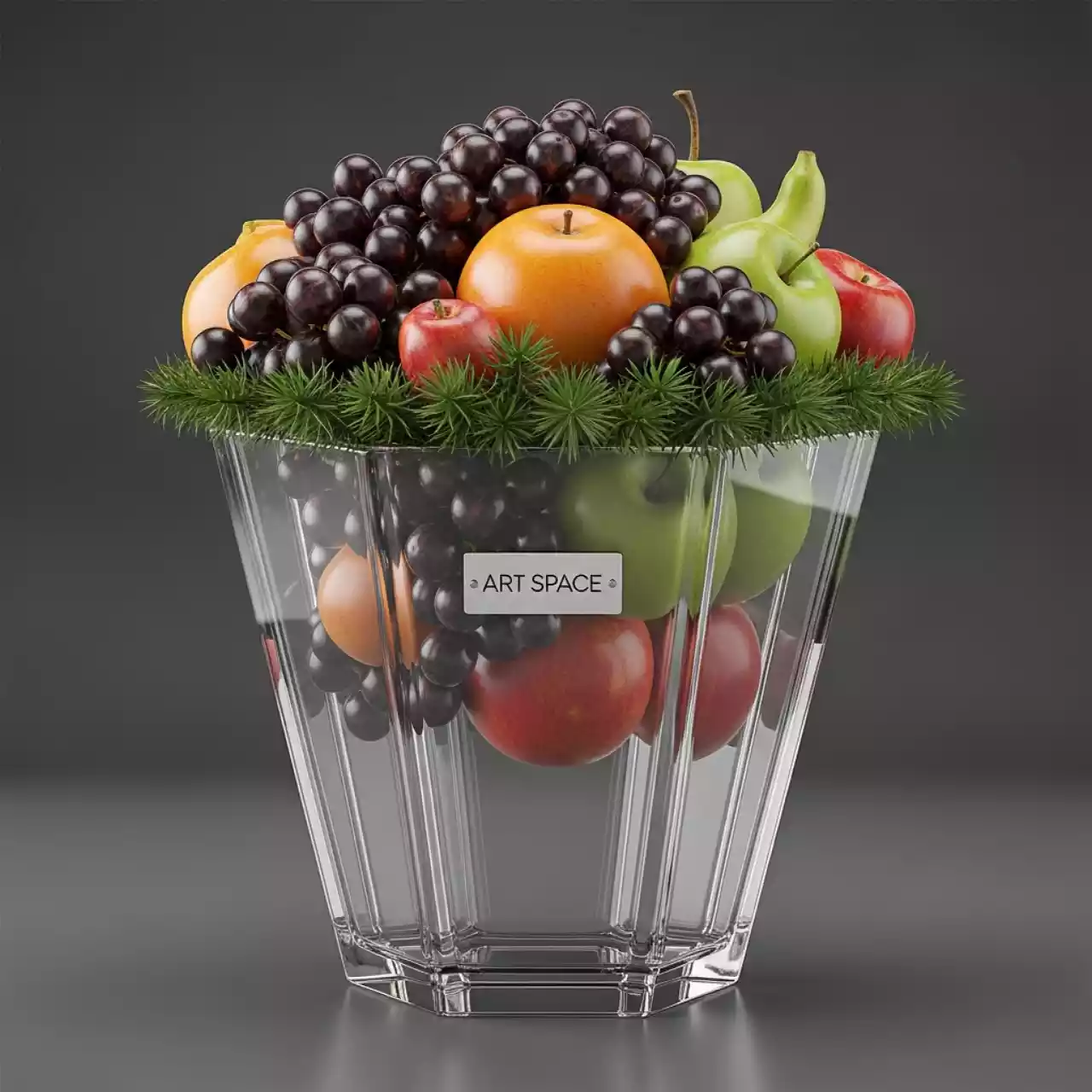 Аренда Ваза для фруктов шестиугольная Chan Wave 250х170 мм в банкетном зале «Дельфин» — ART SPACE