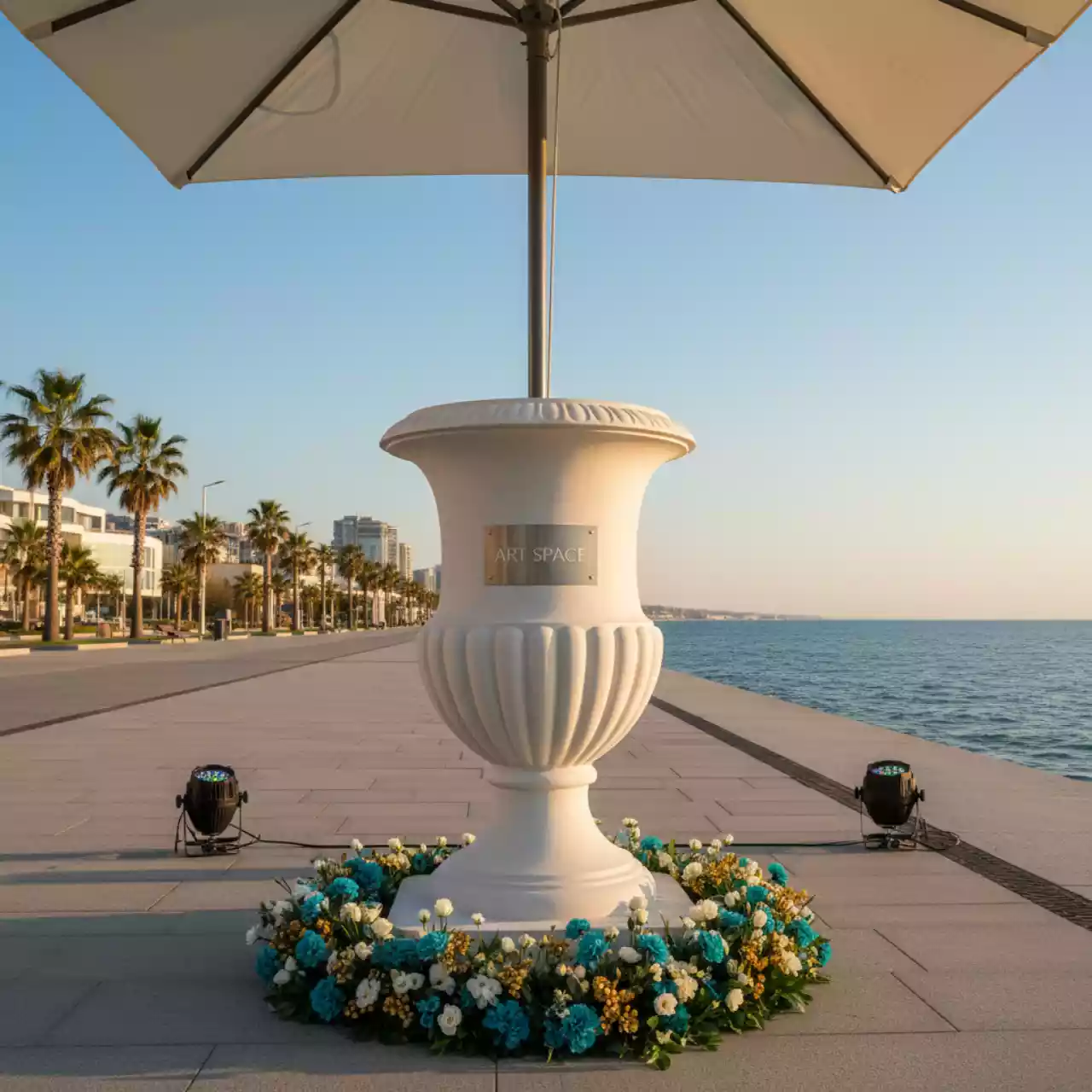 Аренда Ваза утяжелитель декоративная для зонта BV5050B 80 кг на Имеретинской набережной — ART SPACE