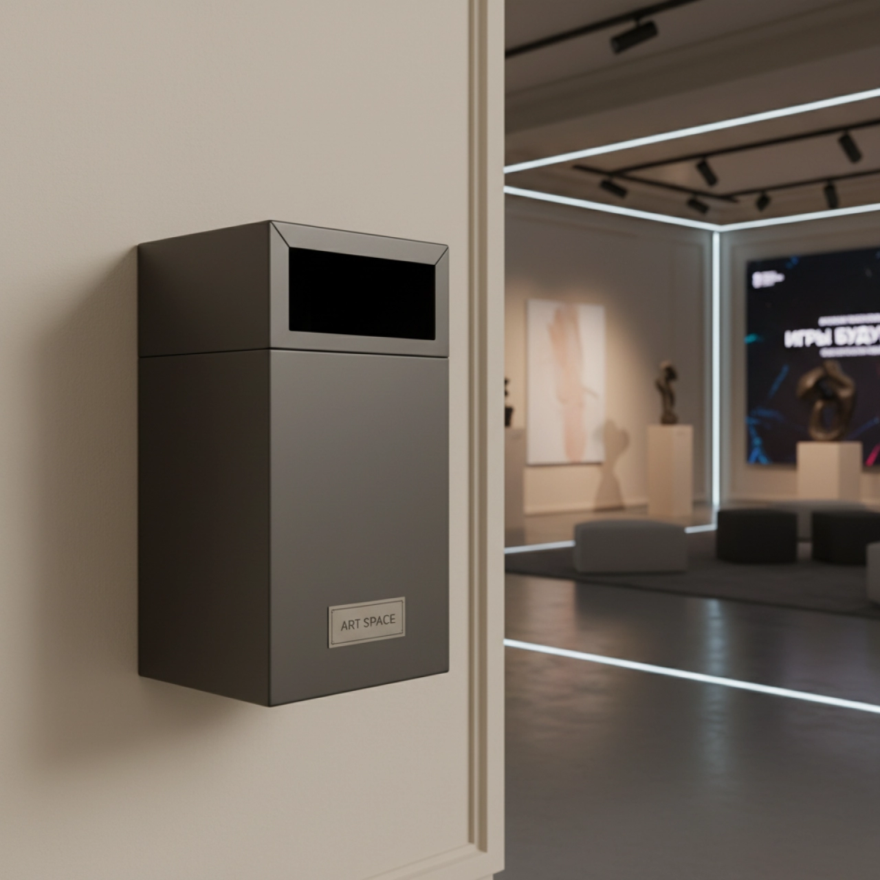 Аренда Ведро для мусора подвесное KITRO графит в ОКЦ «Галактика» — ART SPACE