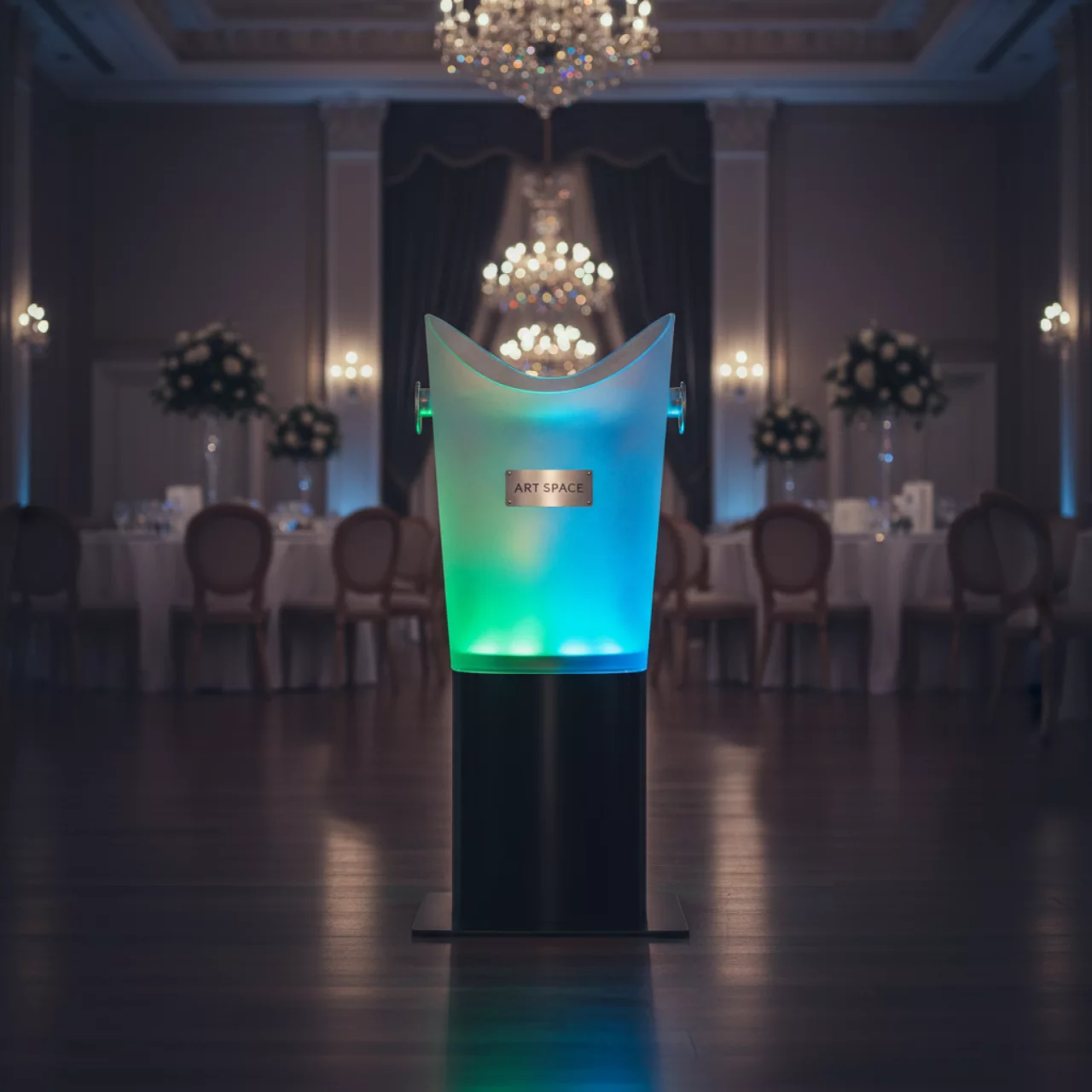 Аренда Ведро для шампанского с LED подсветкой высота 75 в Гранд Отель Сочи — ART SPACE