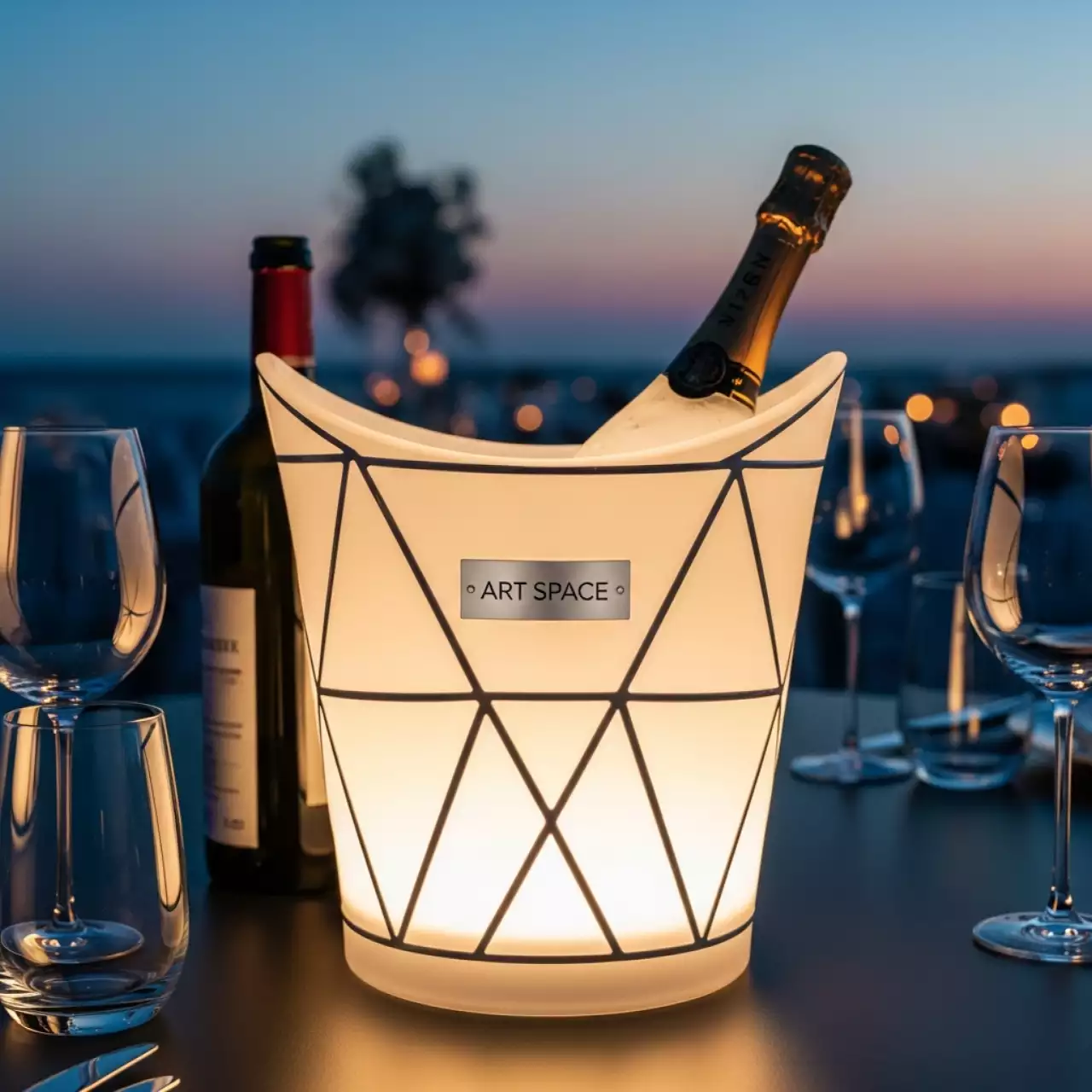 Аренда Ведро для шампанского с подсветкой в санатории «Черноморье» — ART SPACE