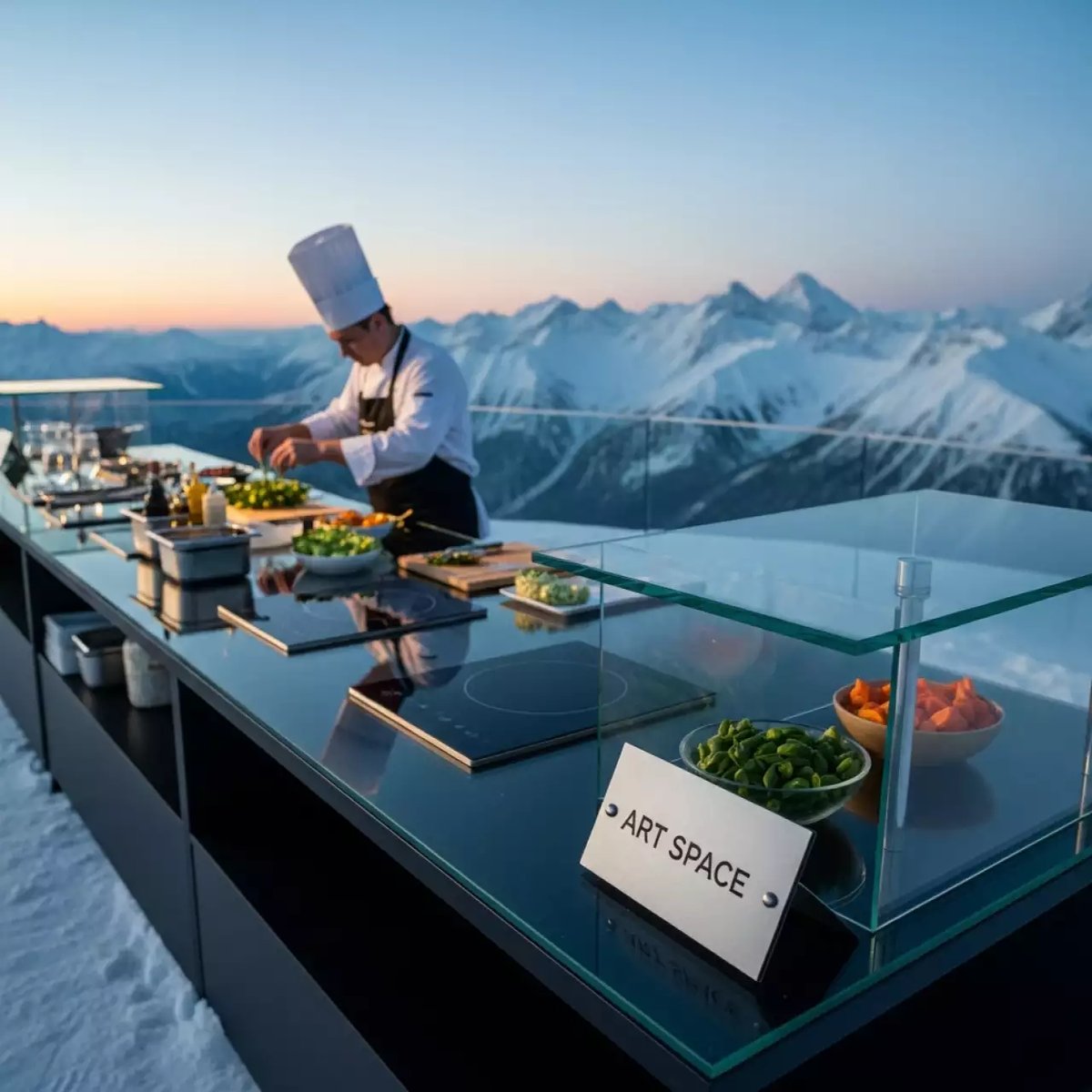 Аренда Вегетарианская станция мастер класс на площадке Rosa Peak (2320м) — ART SPACE