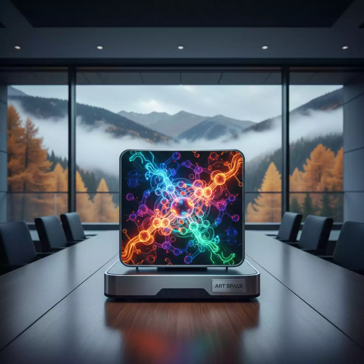 Аренда Вентилятор голографический настольный квадратный на курорте «Газпром» (Альпика) — ART SPACE