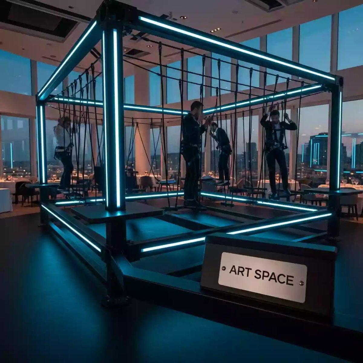 Аренда Веревочный парк мобильный выездной в ресторане «Sanremo» — ART SPACE