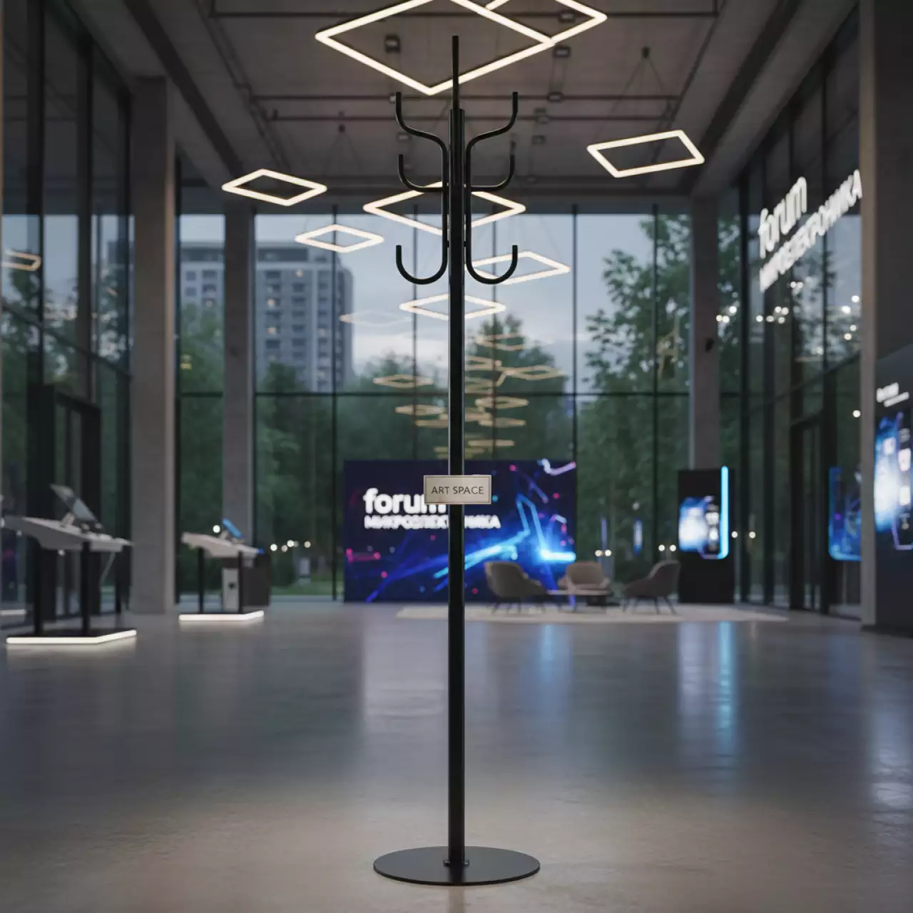 Аренда Вешалка напольная для одежды Helex Home W 03 1 черная в City Park Hotel Sochi — ART SPACE