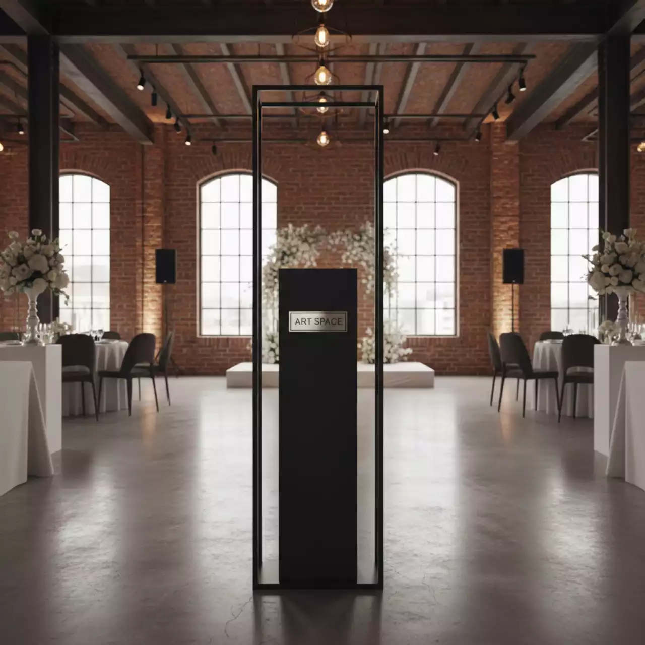 Аренда Вешалка напольная Minimal Black Vers 3 в Cosmos Sochi Hotel — ART SPACE