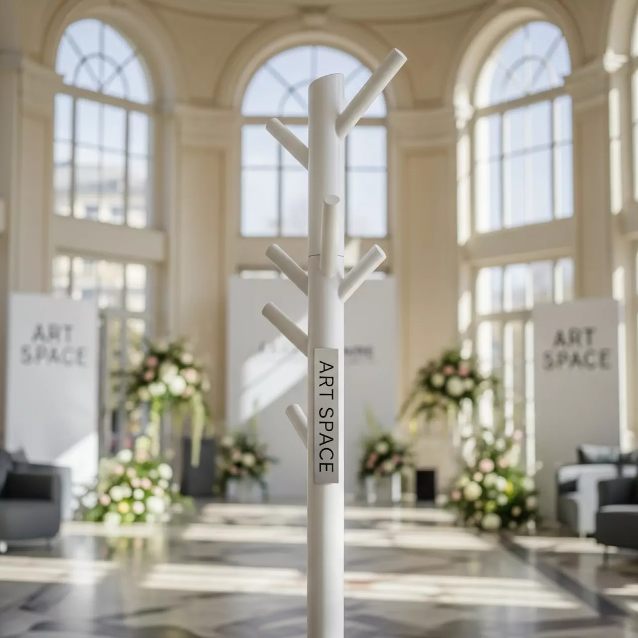 Аренда Вешалка напольная rigga white в Radisson Blu Resort & Congress Centre — ART SPACE