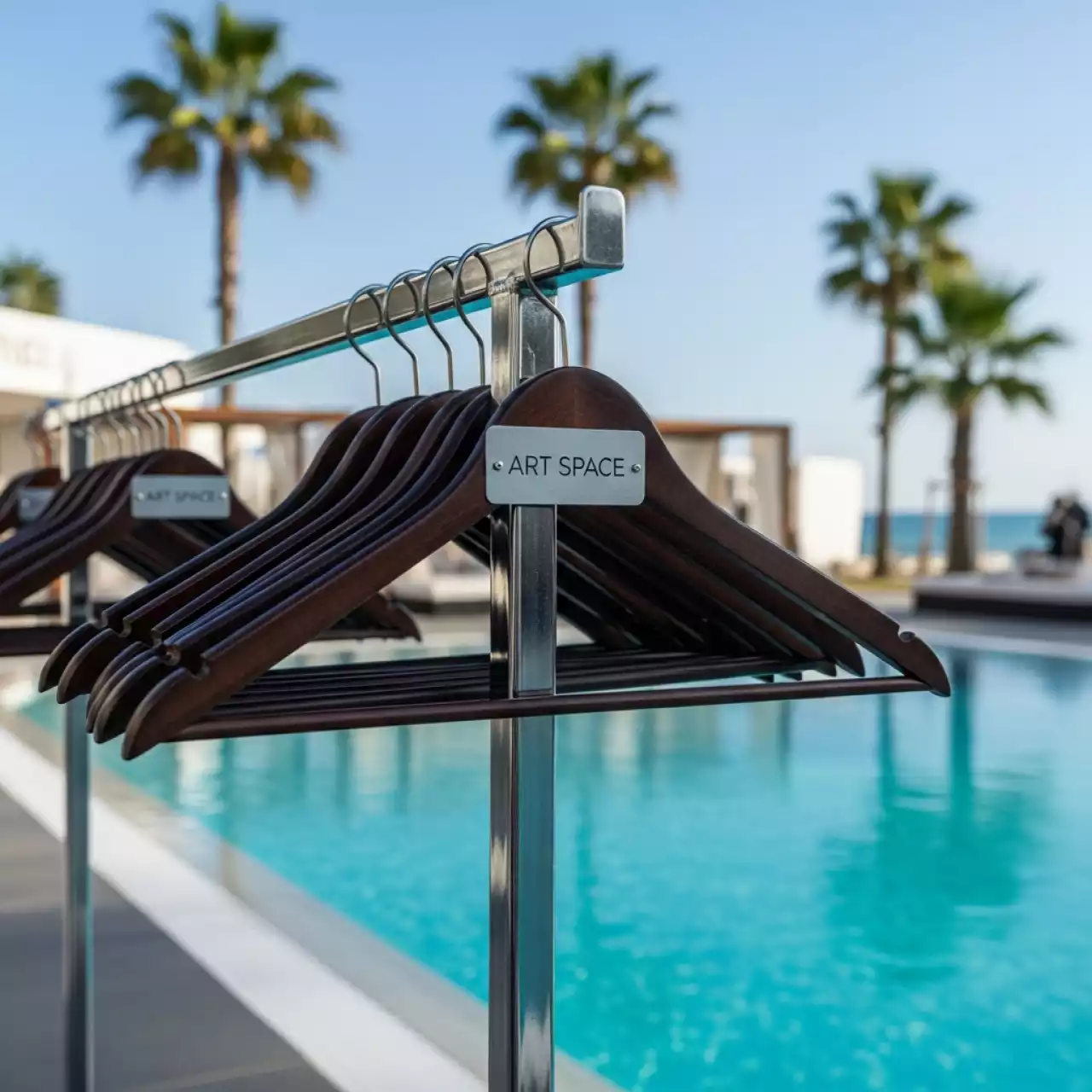 Аренда Вешалки элементы гардероба аксессуары в пляжном комплексе VinoGrad — ART SPACE