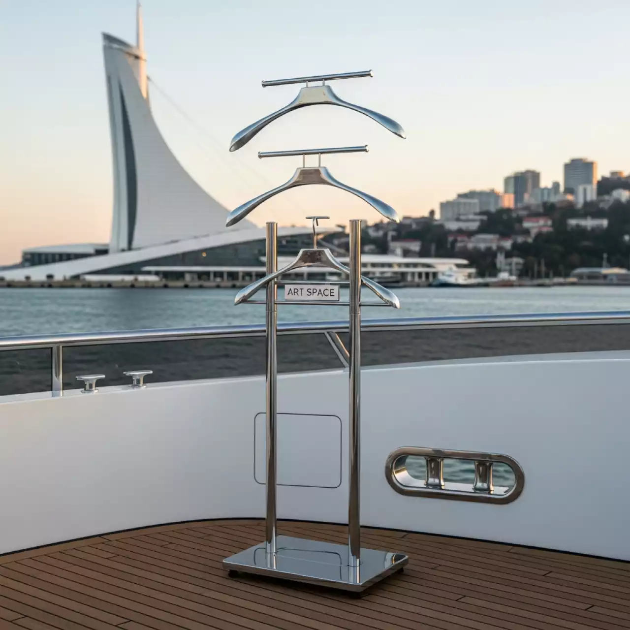 Аренда Вешало двухстороннее Gemini на VIP теплоходе (Морпорт Сочи) — ART SPACE