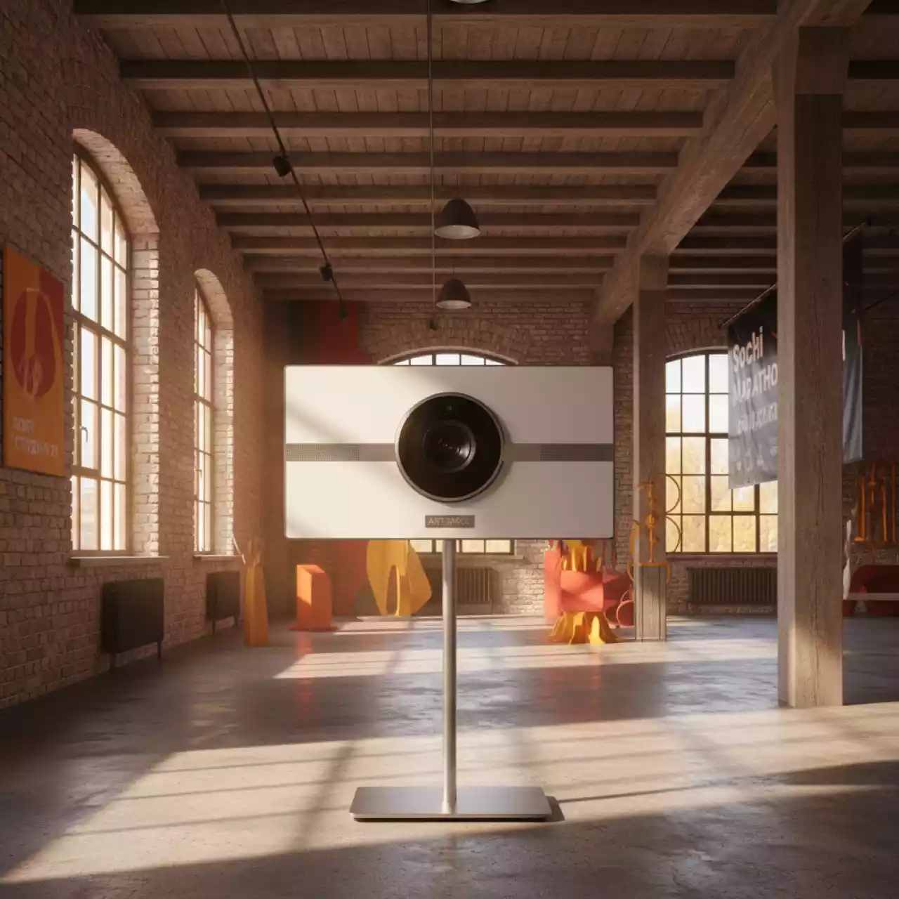 Аренда Видеобар Logitech Rally Bar Mini Off White в лофте «Студия 21» — ART SPACE