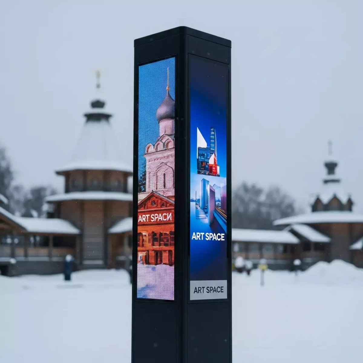 Аренда Видеопилоны светодиодные в этно-парке «Моя Россия» — ART SPACE