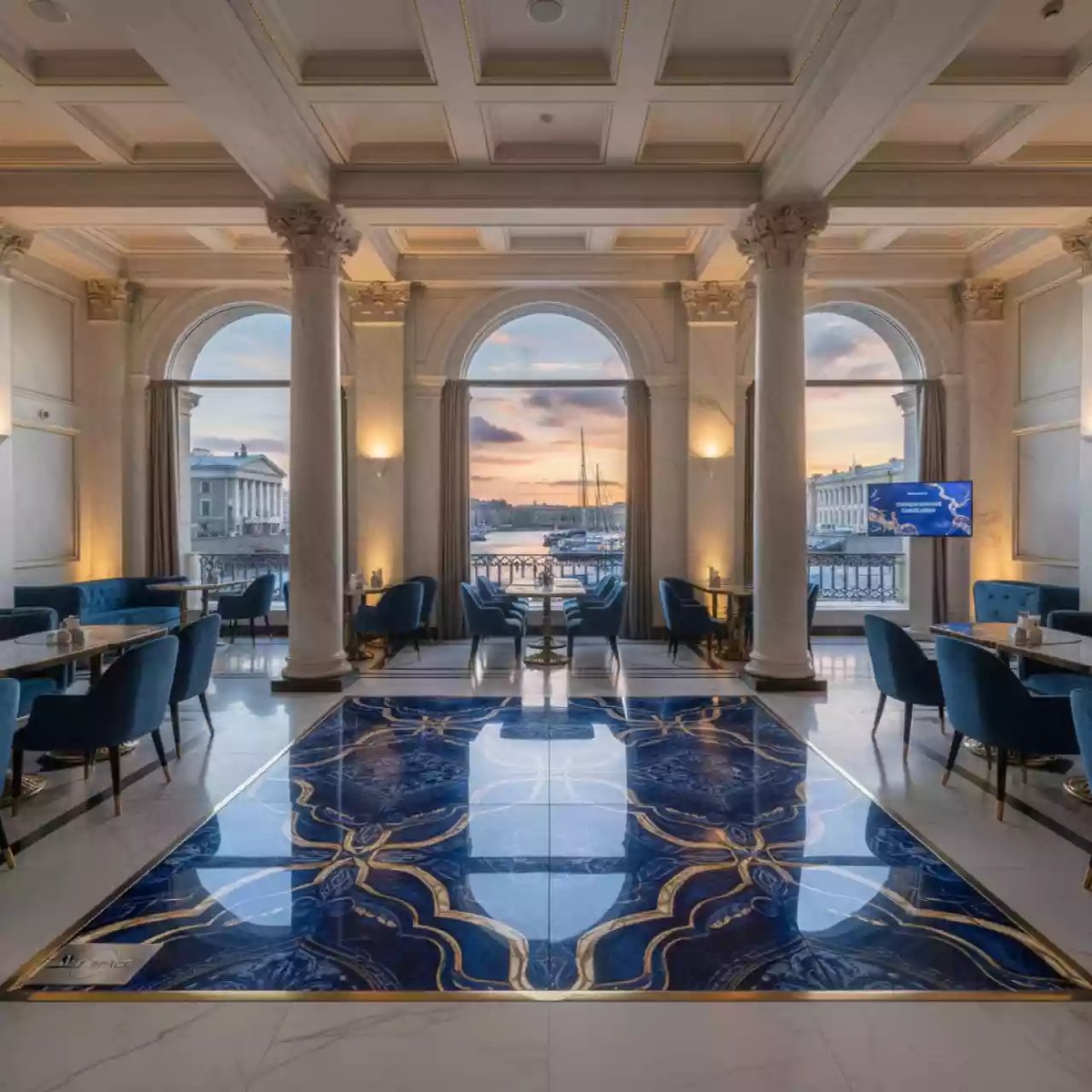 Аренда Видеополы светодиодные в ресторане «Паруса» — ART SPACE