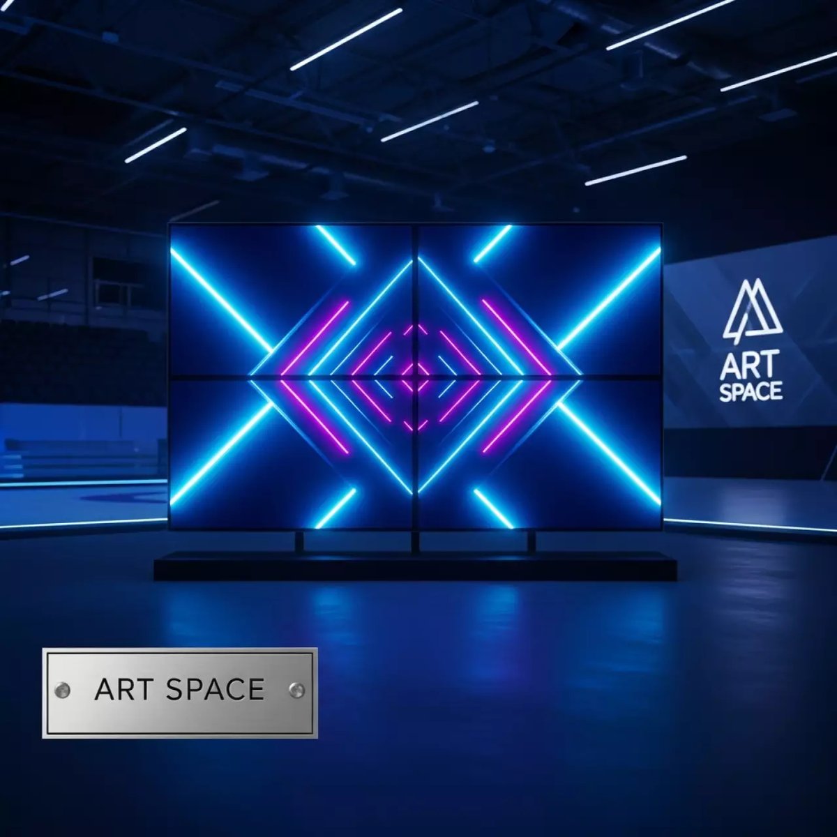 Аренда Видеостена 4Diamond Grid DG55ENB703 2х2 55 в Керлинговом центре «Ледяной куб» — ART SPACE