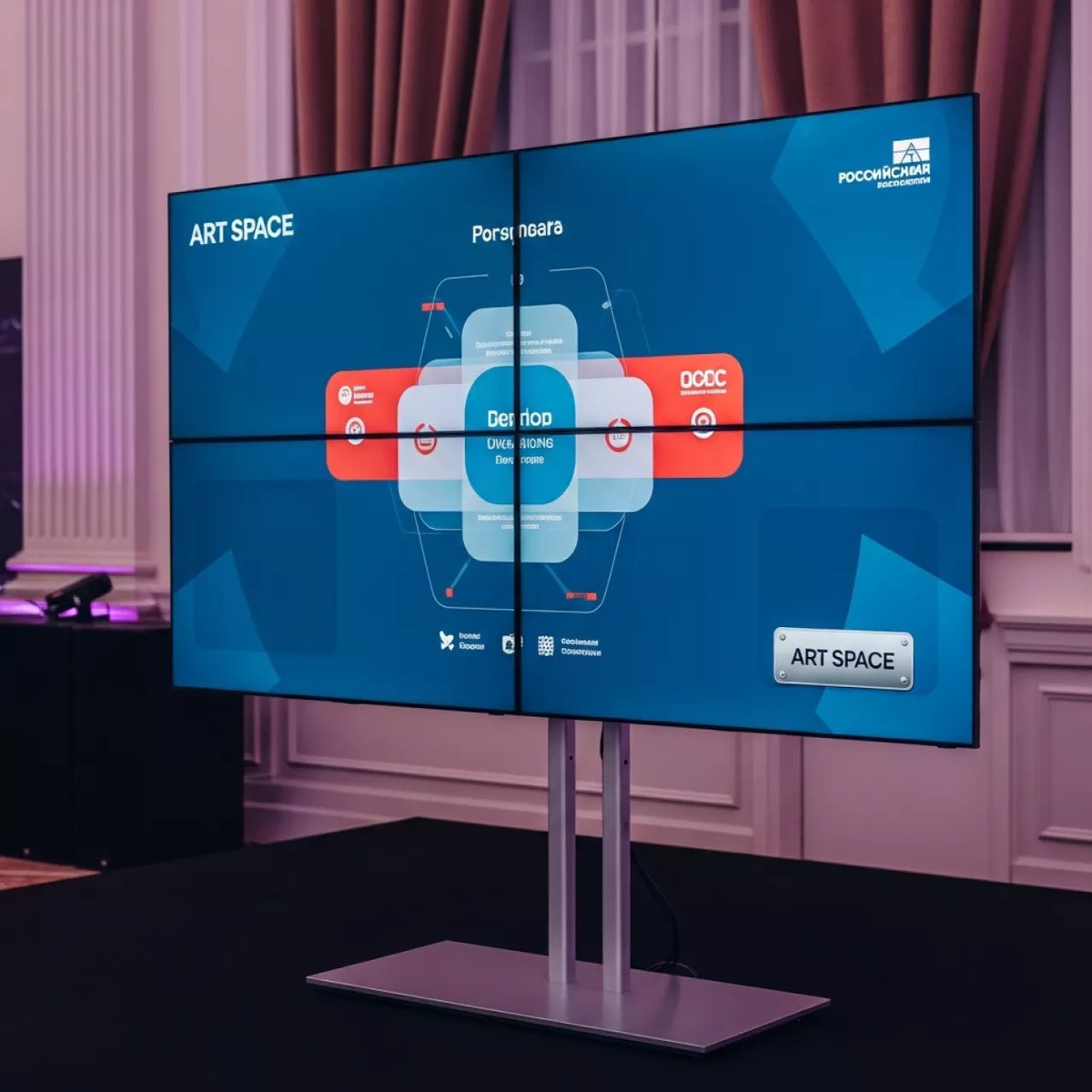 Аренда Видеостена 4Diamond Grid DG55RZ503 2х2 55 в Bridge Resort — ART SPACE