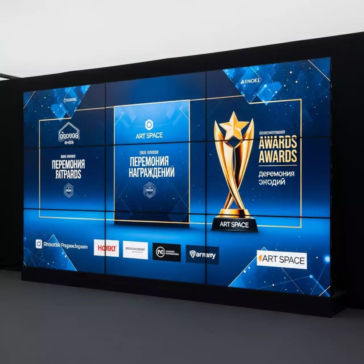 Аренда Видеостена 4Diamond Grid DG55RZ503 3х3 55 в Green Flow Hotel — ART SPACE