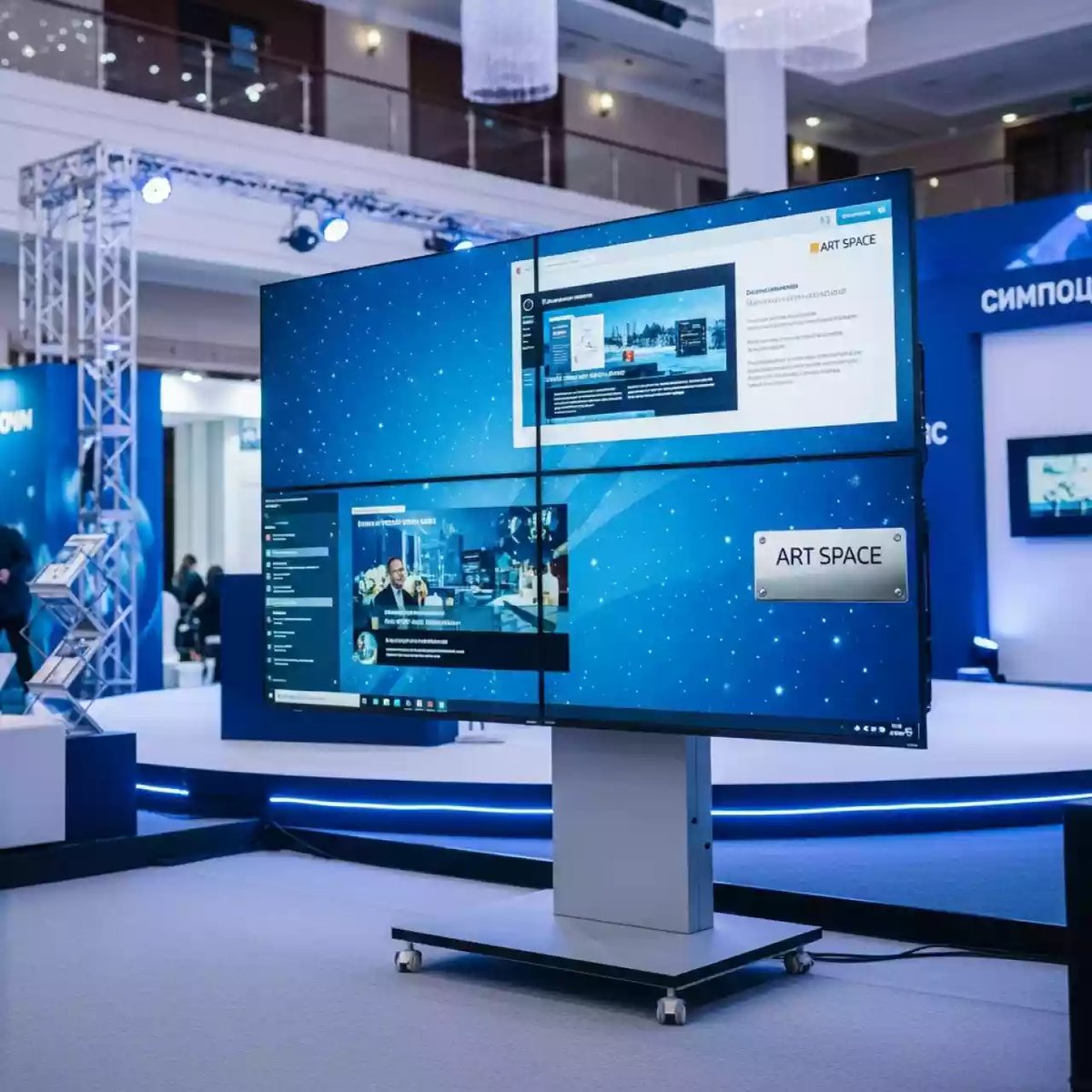 Аренда Видеостена BOE VE49H A 3х2 в конгресс-холле отеля Жемчужина — ART SPACE