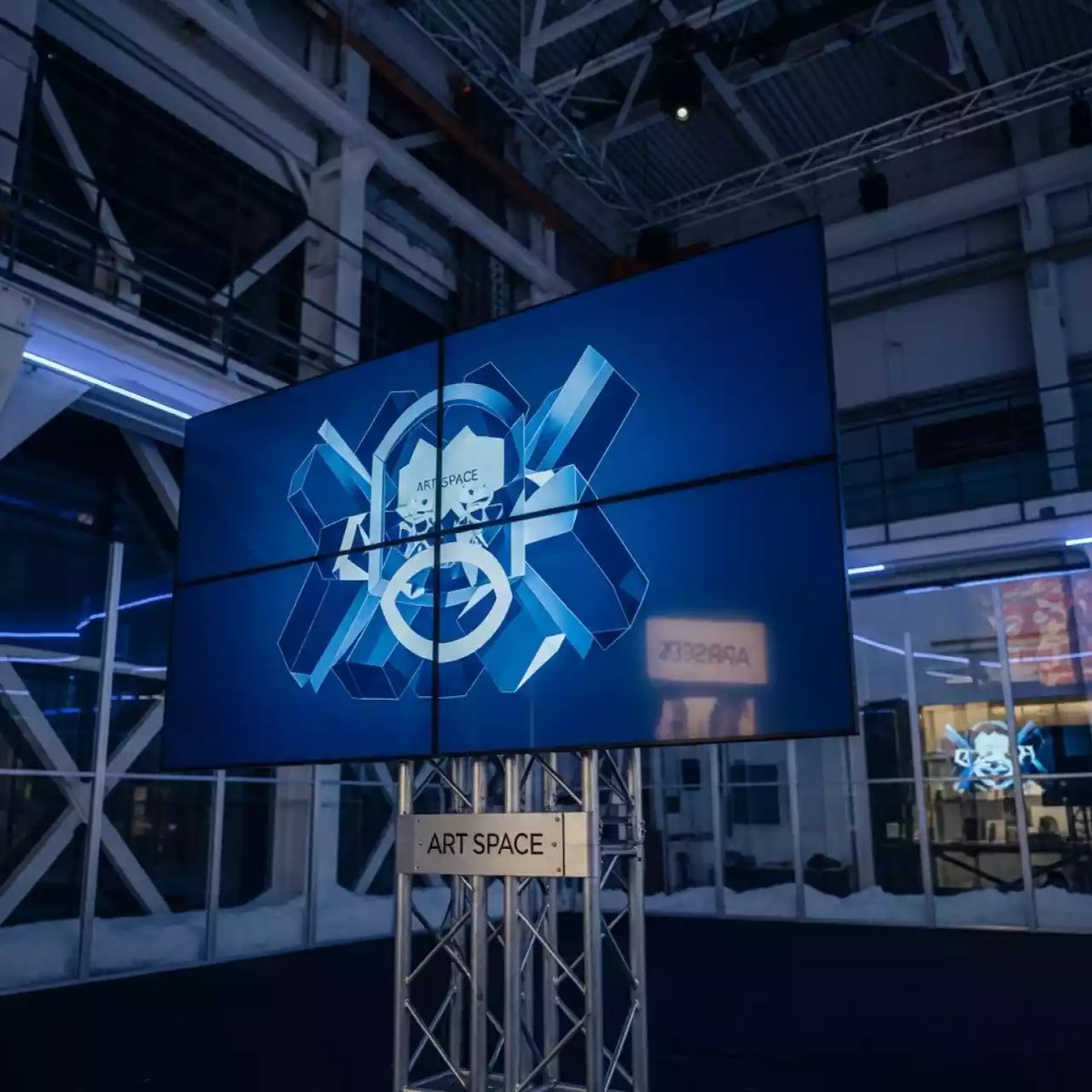 Аренда Видеостена BOE VM46L A 2х2 в ледовой арене «Шайба» — ART SPACE