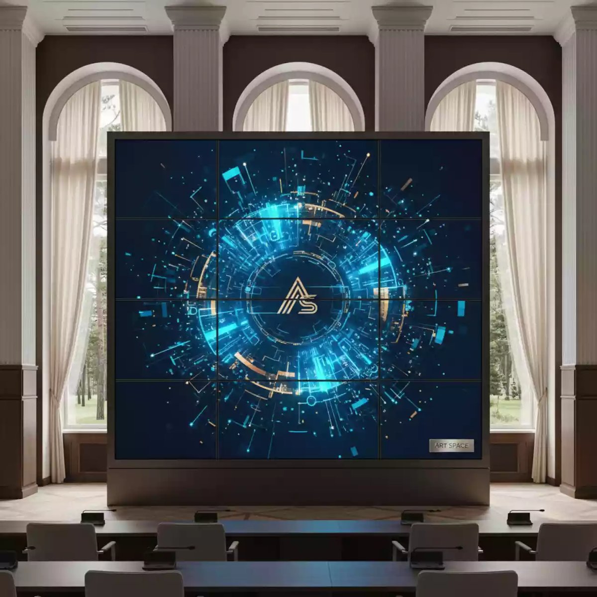 Аренда Видеостена Hikvision DS D 2055HE G 3x3 в санатории «Русь» — ART SPACE