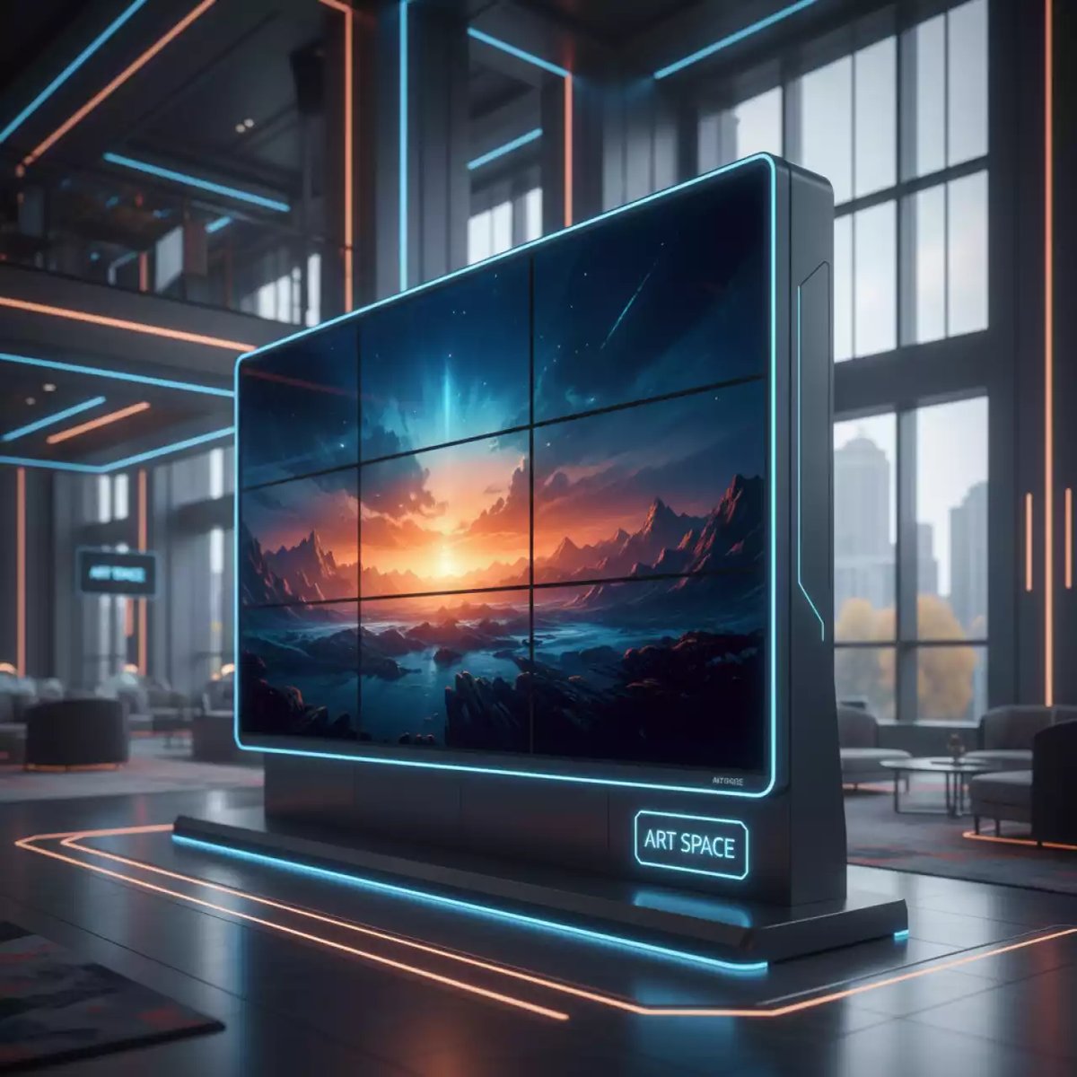 Аренда Видеостена Hikvision DS D 2055HR G 3x3 в Mercure Сочи Центр — ART SPACE