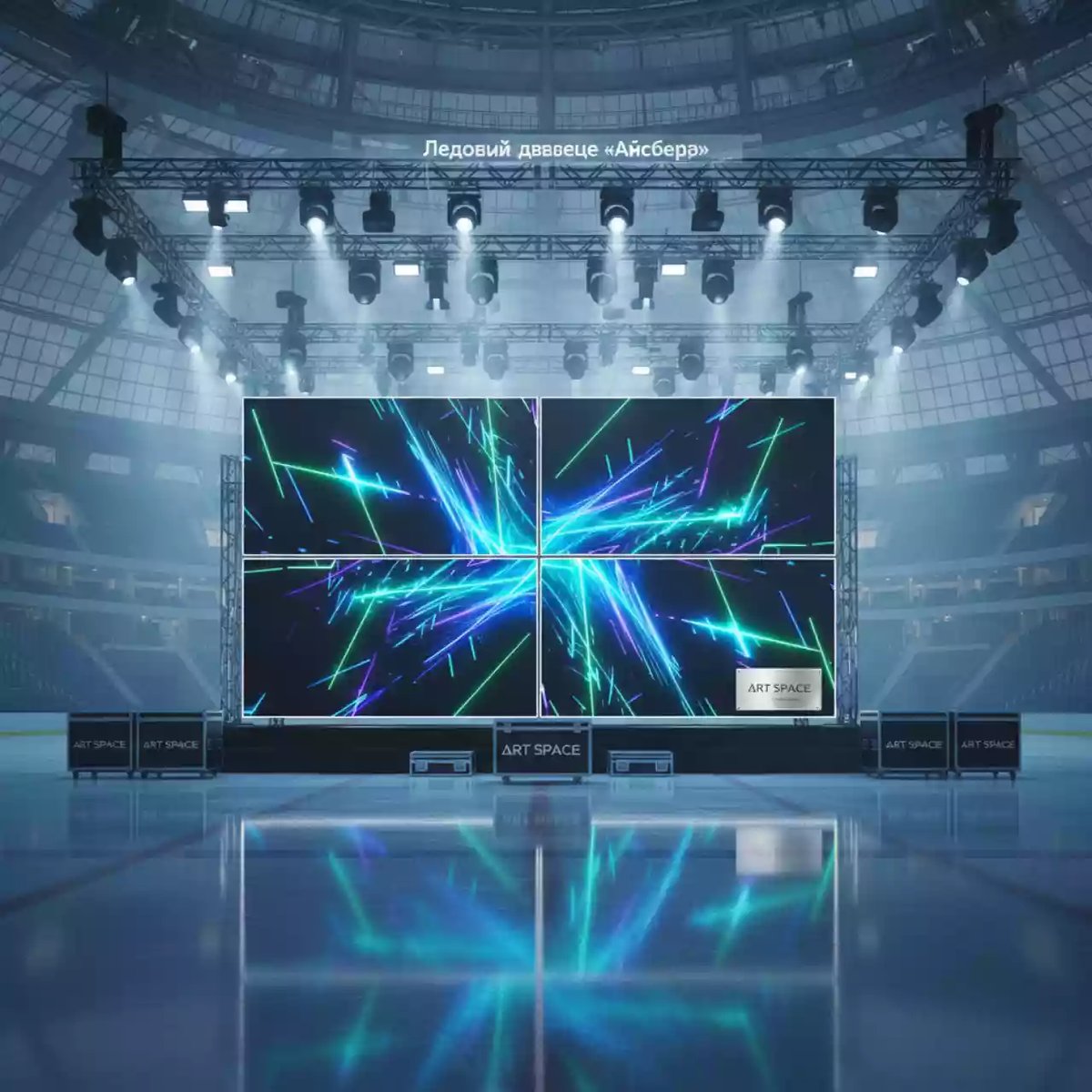 Аренда Видеостена iVi Tech 2x2 3,5 мм в Ледовом дворце «Айсберг» — ART SPACE