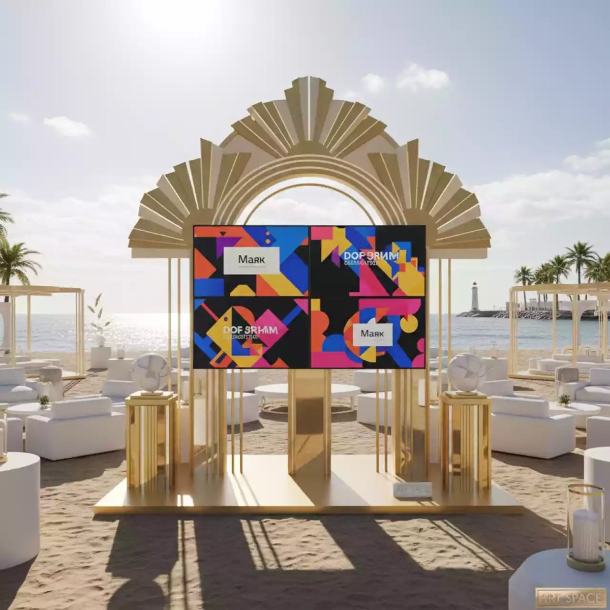 Аренда Видеостена iVi Tech 2x2 49 1,7 мм на пляже «Маяк» — ART SPACE