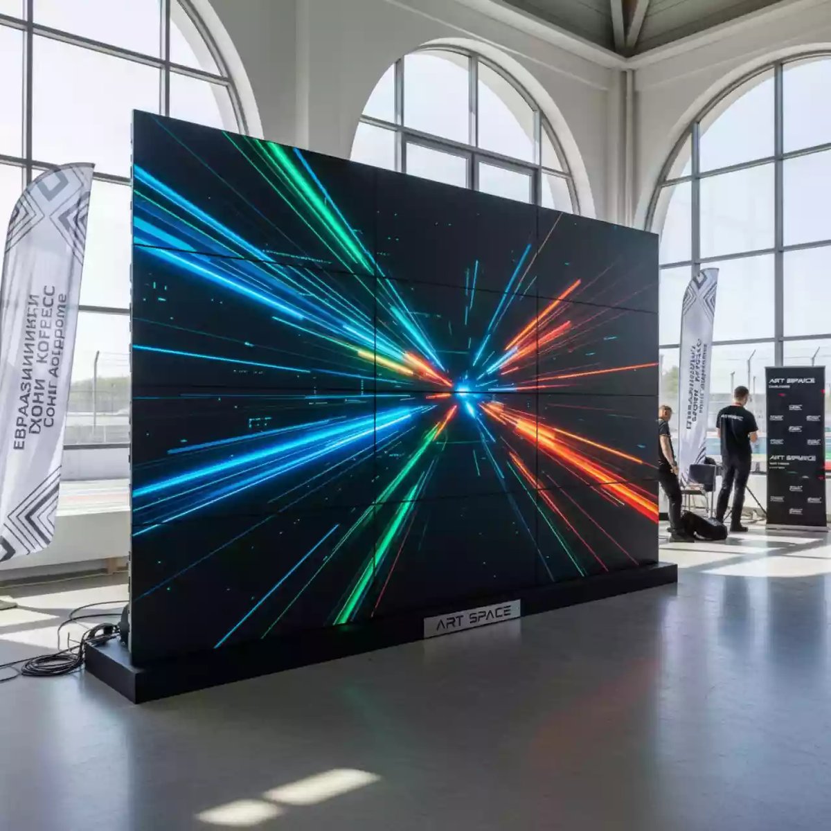 Аренда Видеостена iVi Tech 49PD 3x3 1,7 мм на Сочи Автодроме — ART SPACE