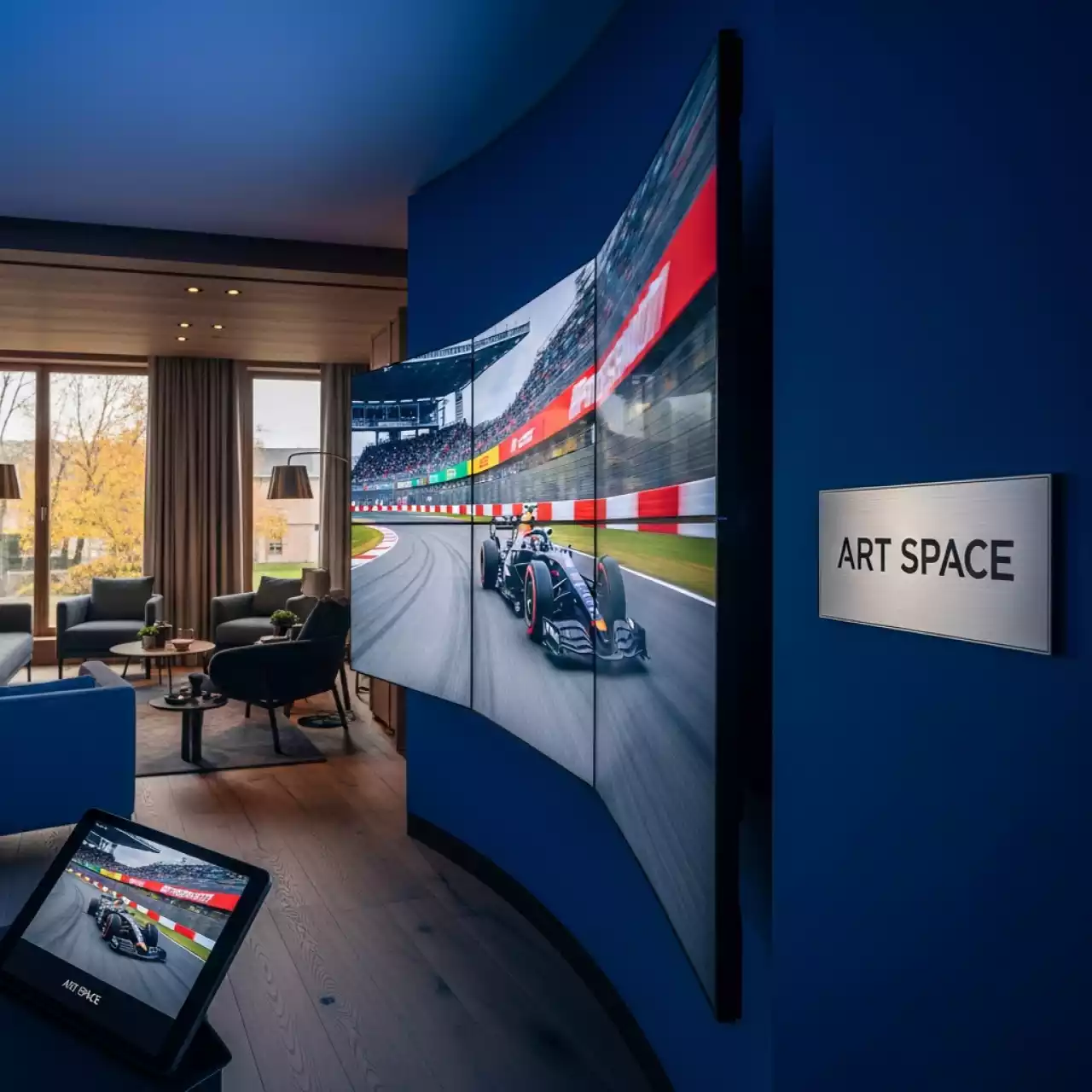 Аренда Видеостена изогнутая LG 55EF5K 3х3 в Mantera Supreme — ART SPACE