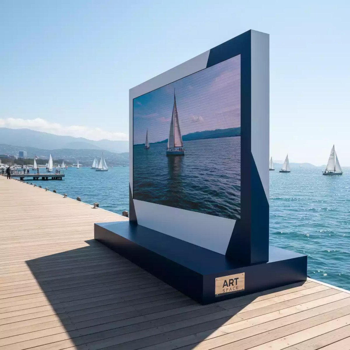 Аренда Видеостена Orion 4х4 м модули OLM 4620 на парусной регате (Сочи) — ART SPACE